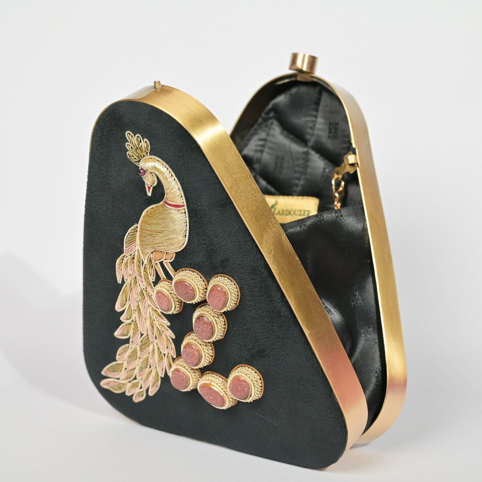 Twilight Plume Black Zardouzee Clutch image 2