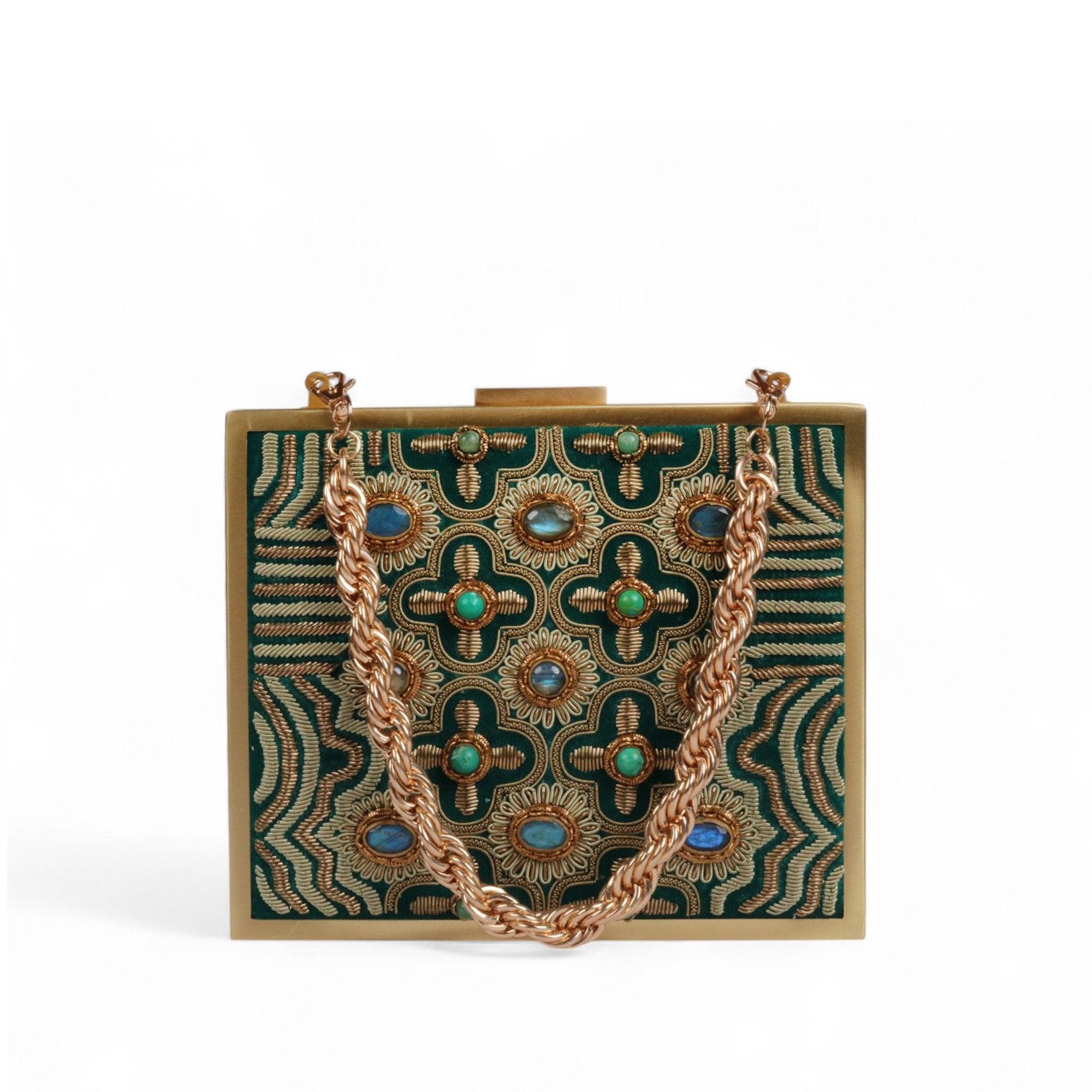 Zardosi Jewel Box Square Clutch image 0