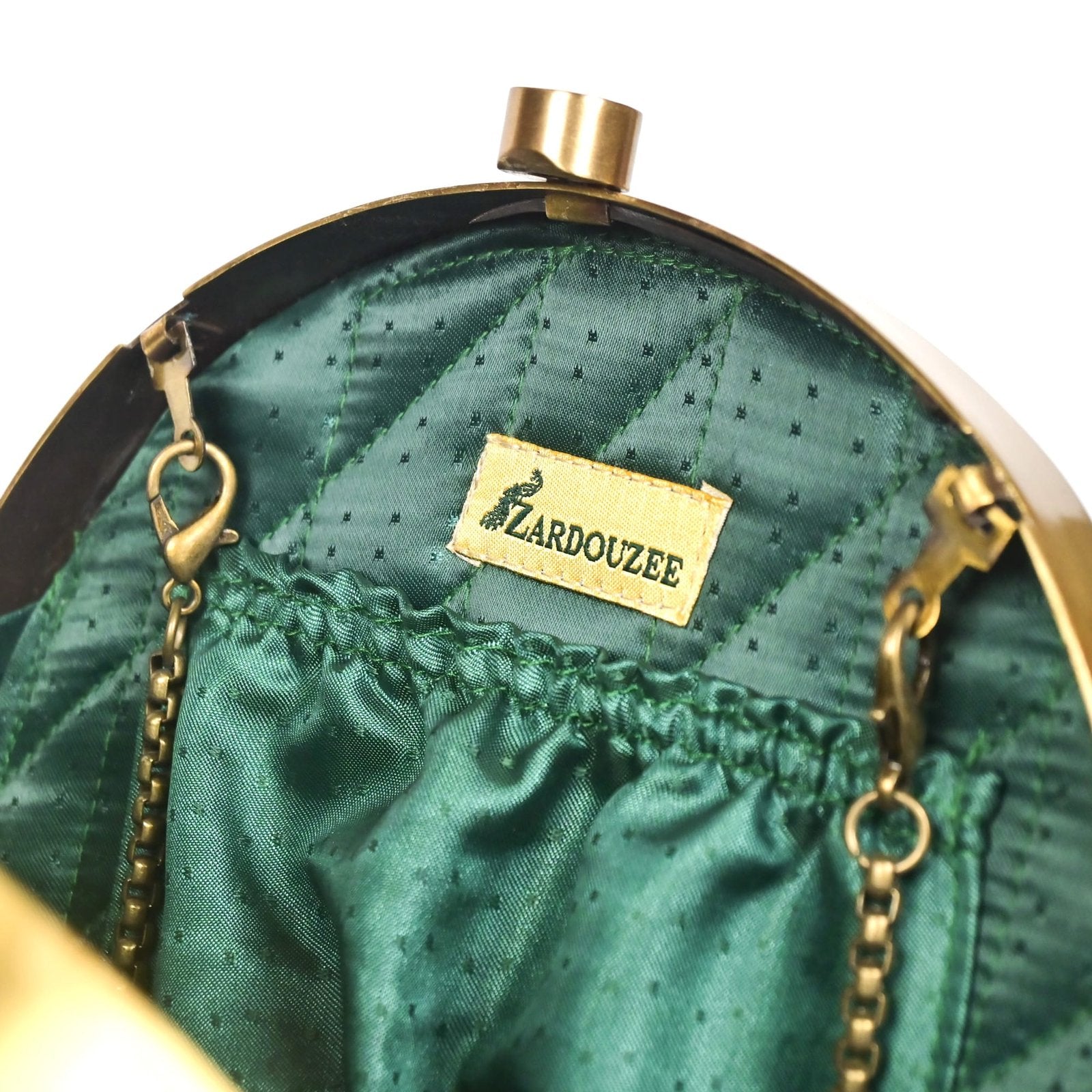 Opulent Green Swan Clutch image 2