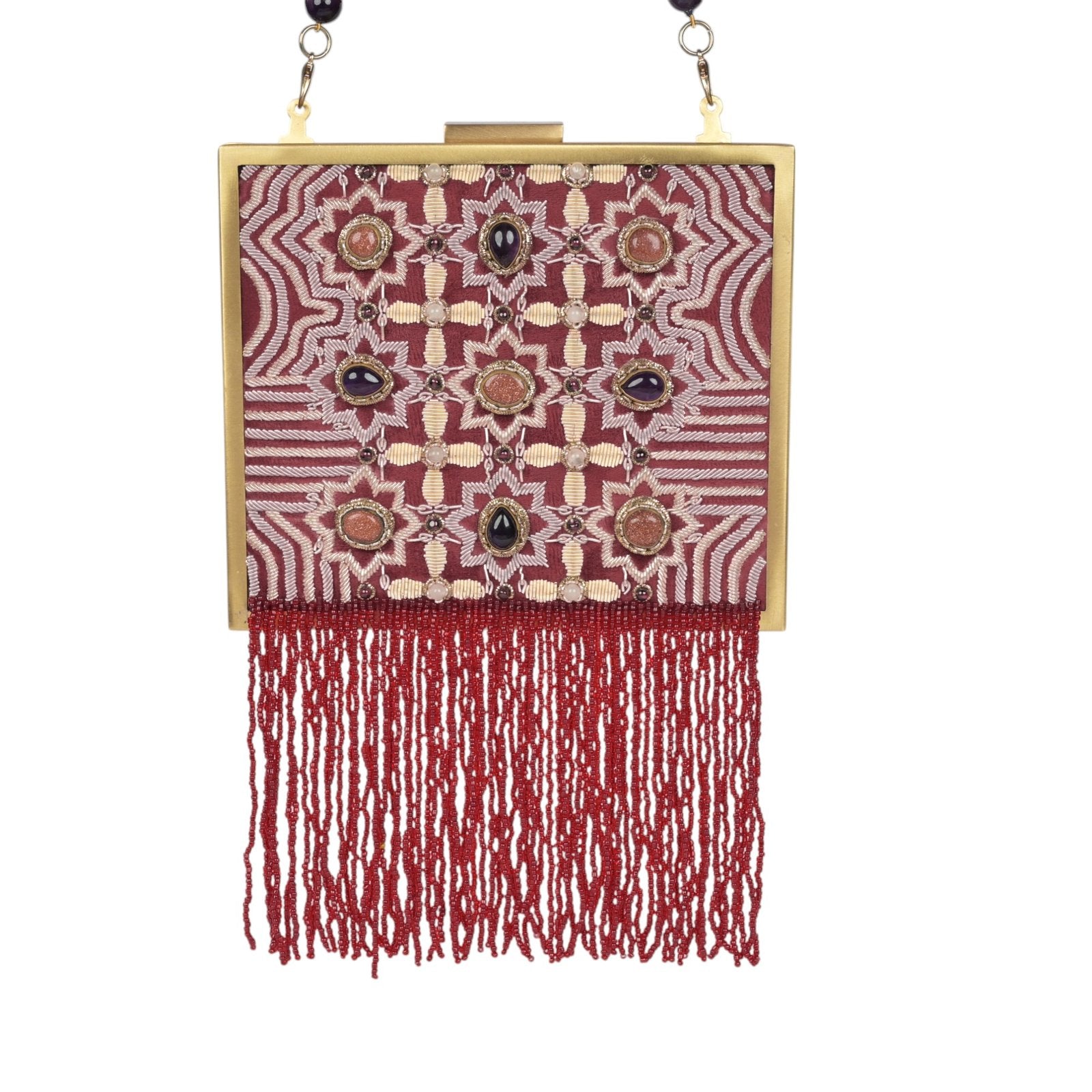 Nooré Zardosi Regal Square Clutch image 0