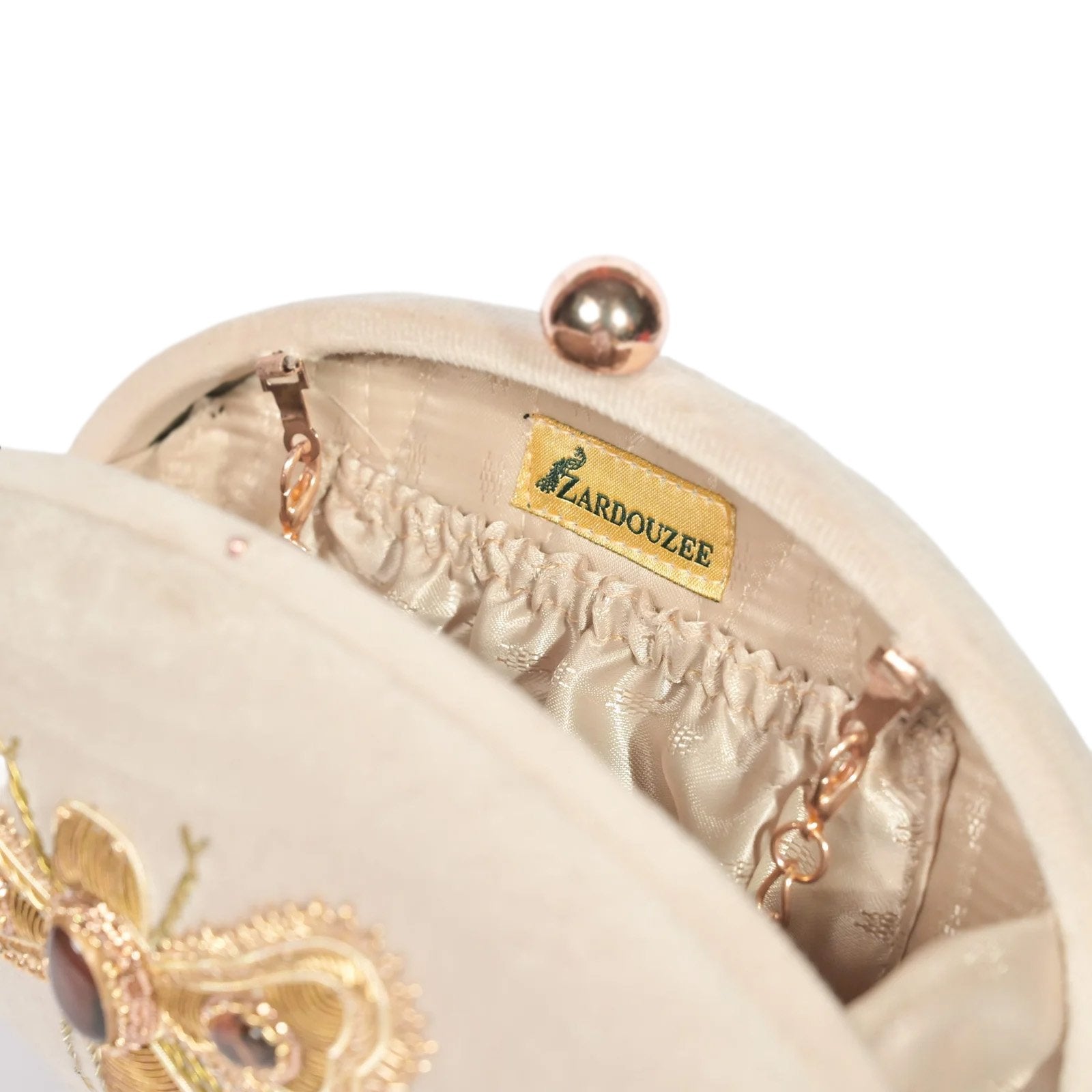 Imperial Queen Bee Beige Clutch image 3