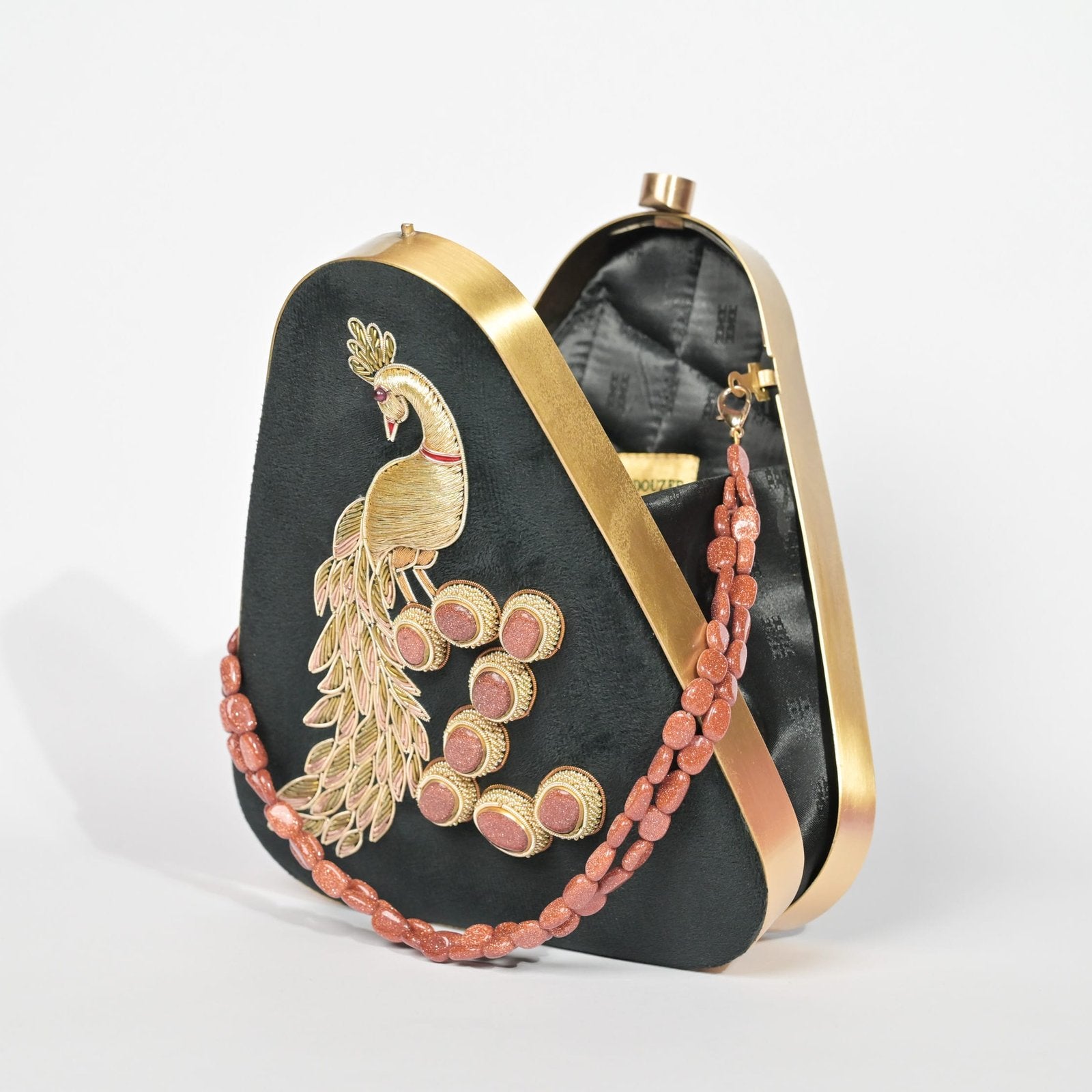 Twilight Plume Black Zardouzee Clutch image 3