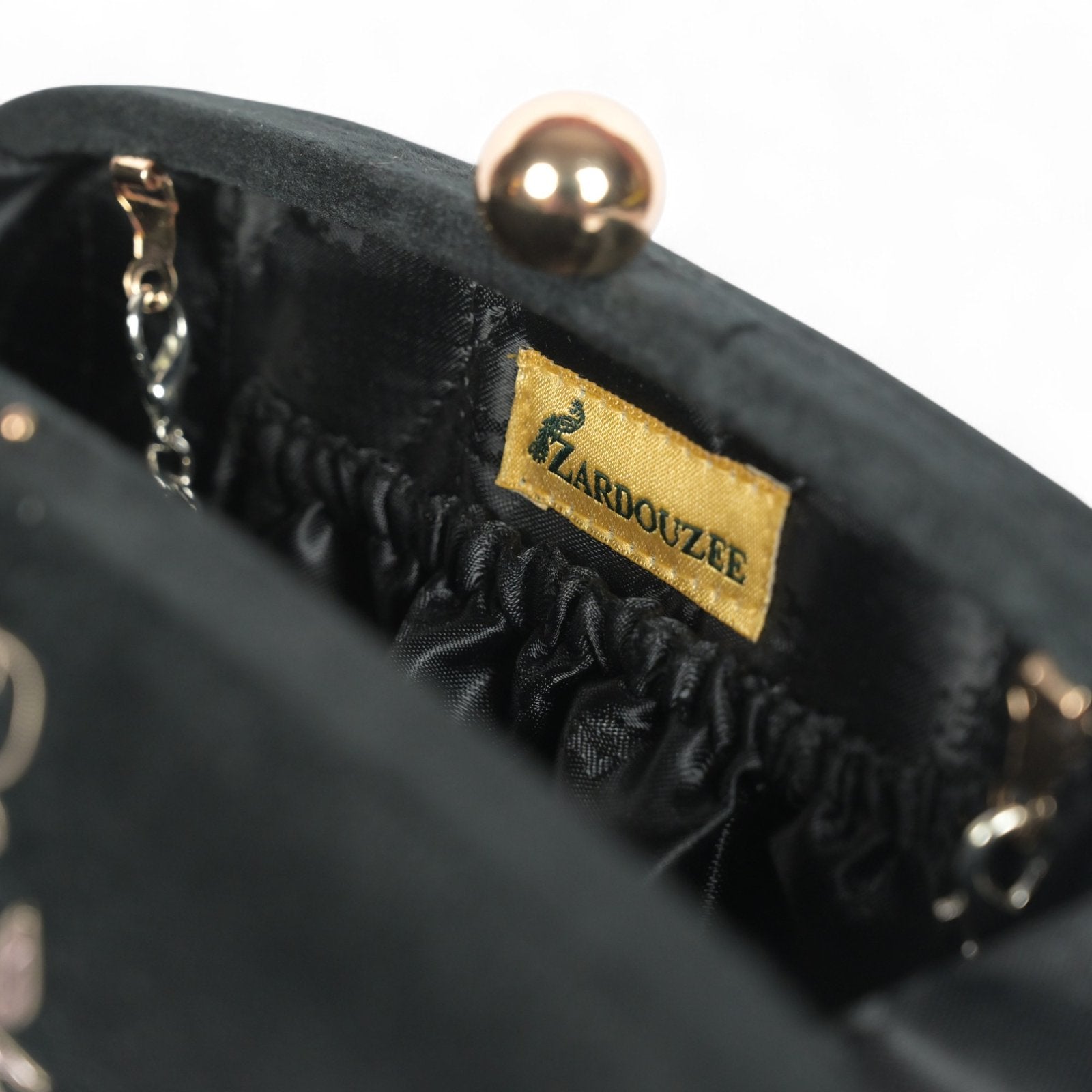 Petal Luxe Velvet Wrapped Oval Clutch image 4