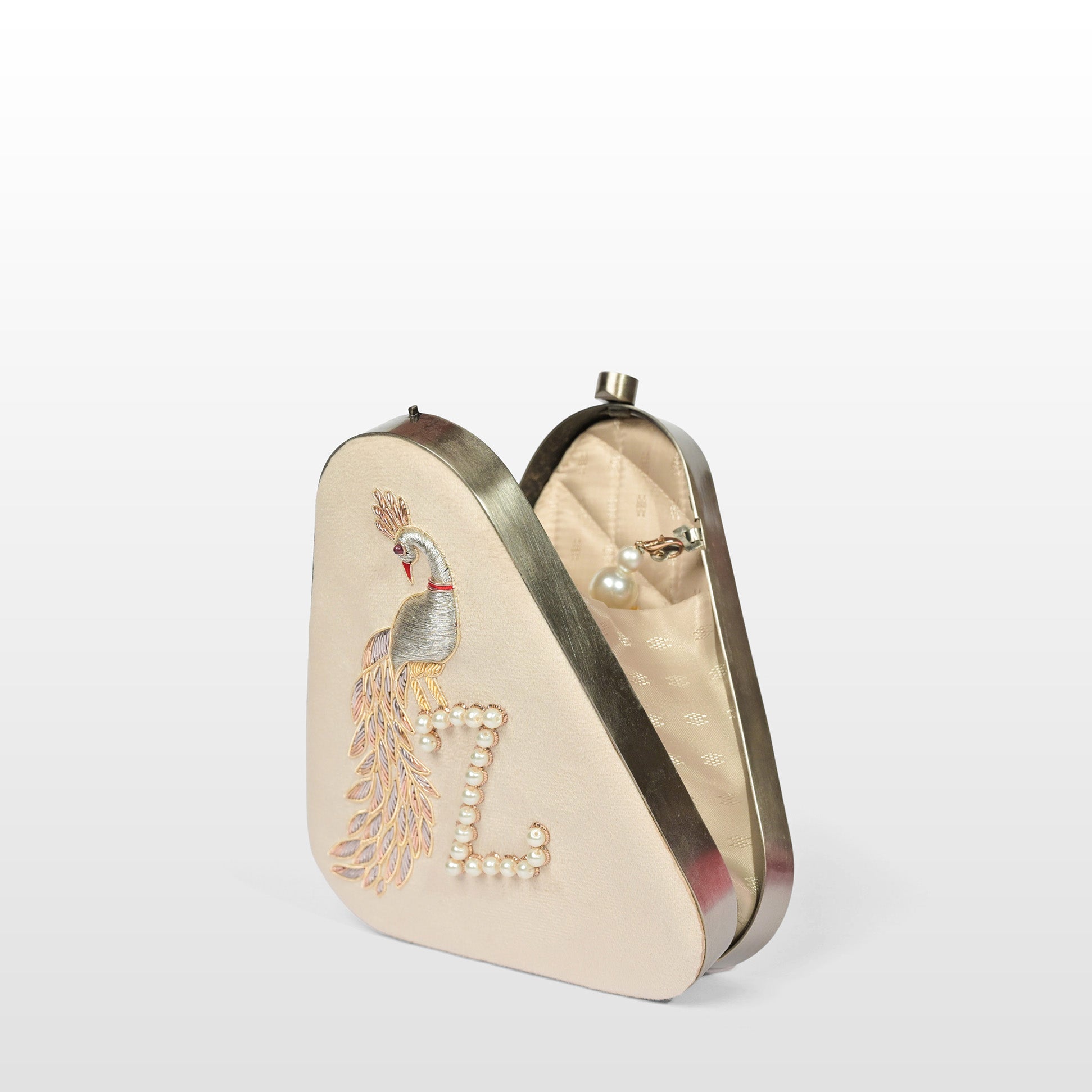 Twilight Plume Black Zardouzee Clutch