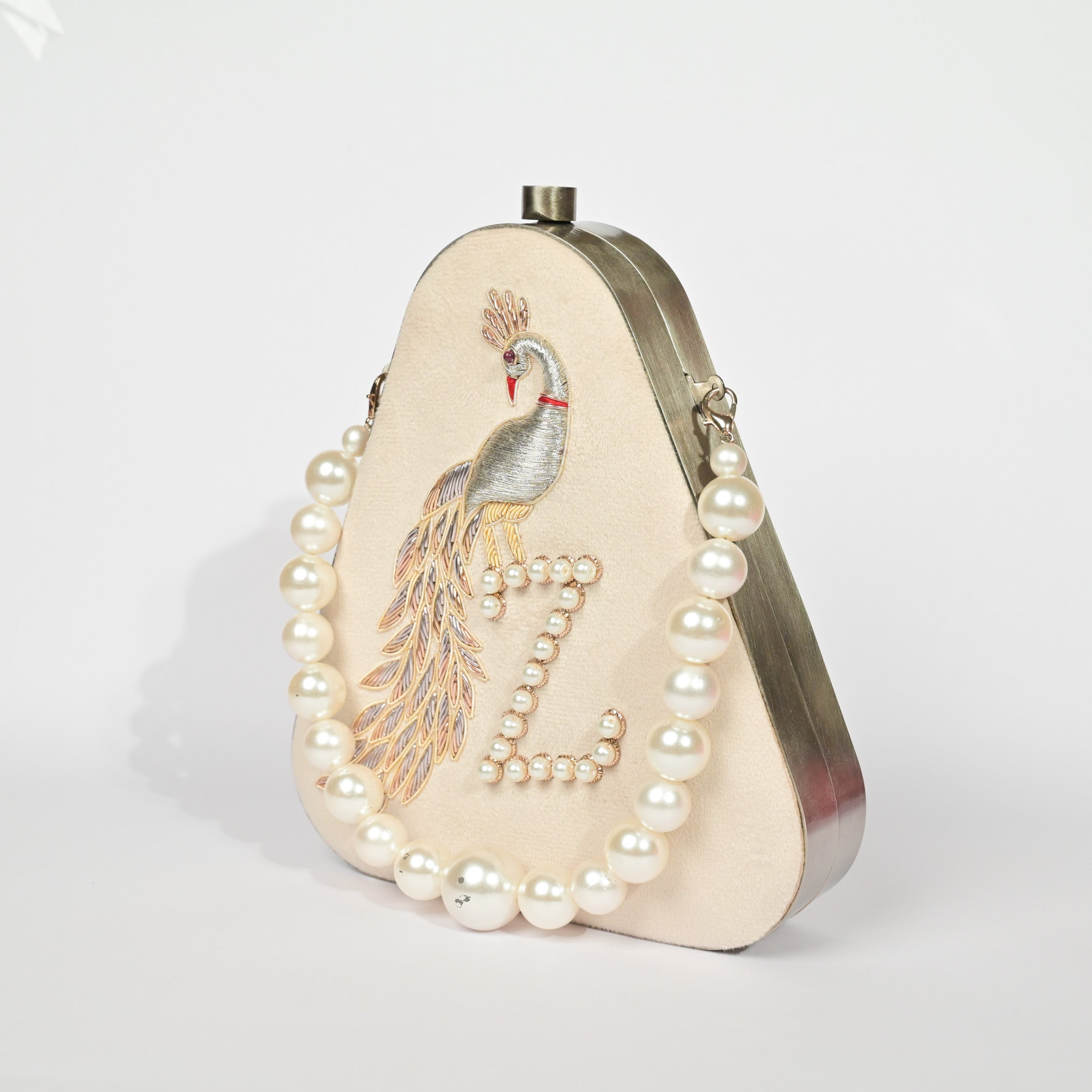 Twilight Plume Black Zardouzee Clutch