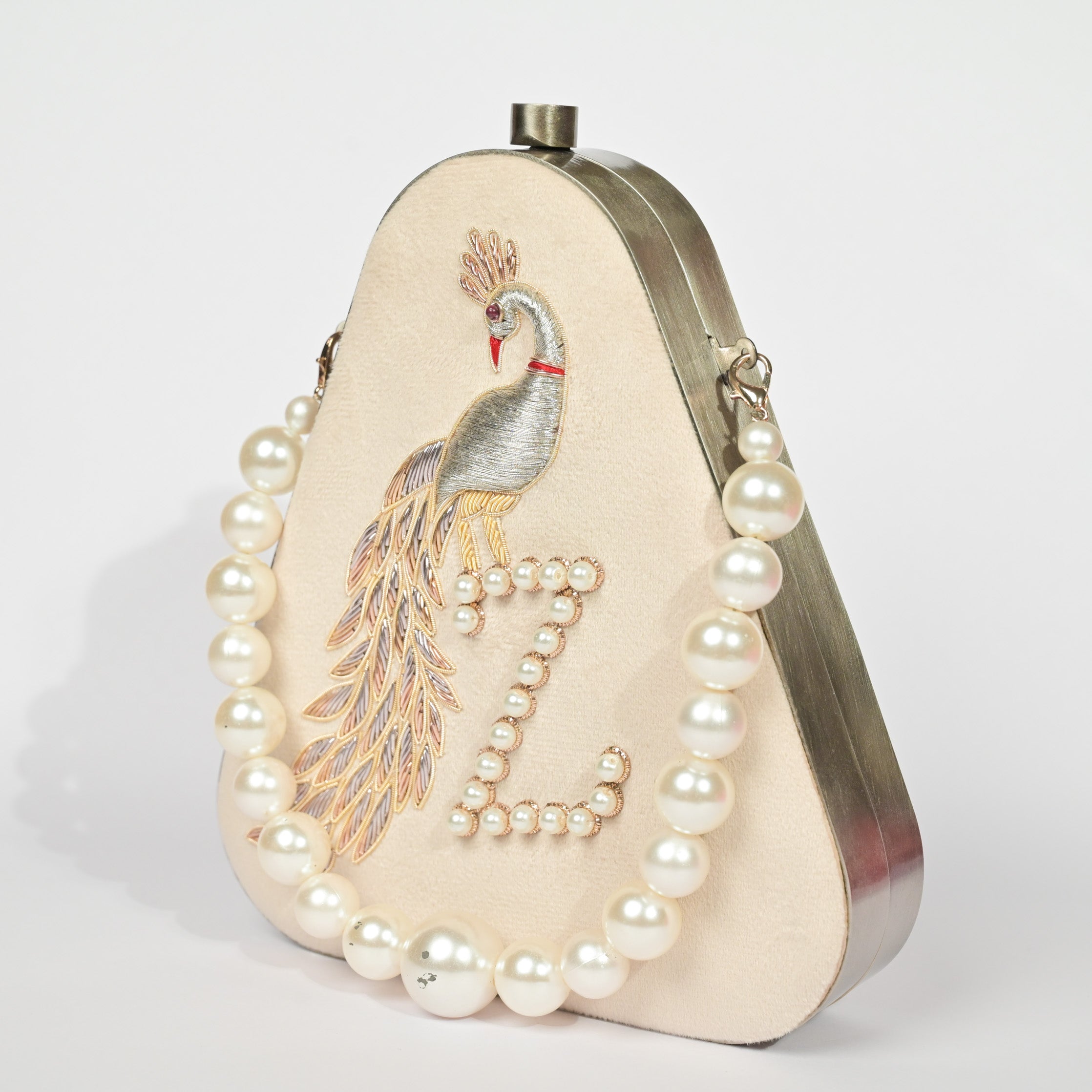 Twilight Plume Black Zardouzee Clutch