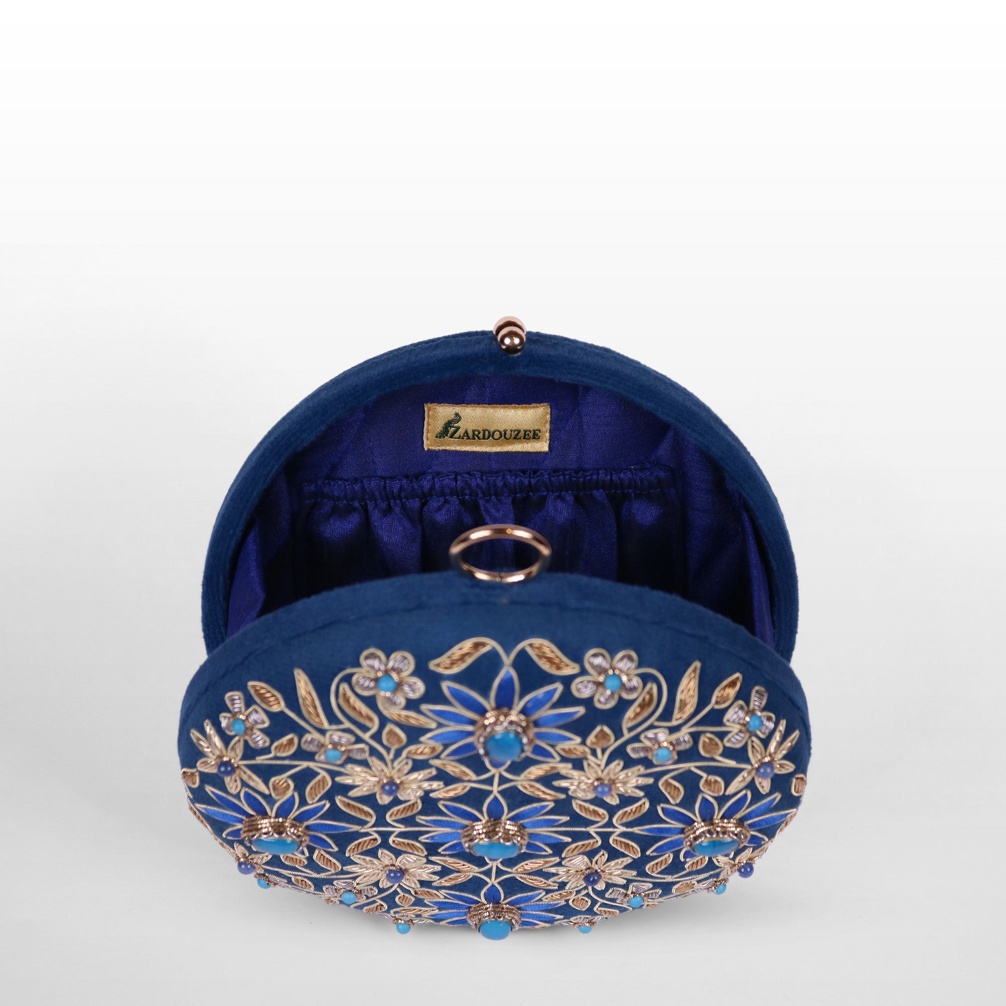 Regal Bloom Round Clutch