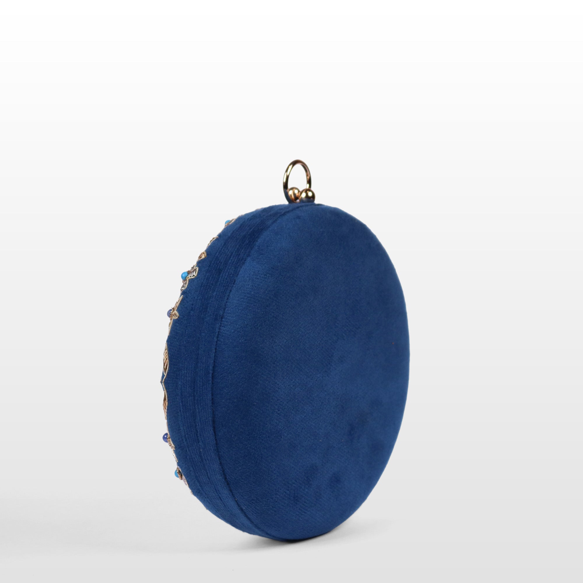 Regal Bloom Round Clutch