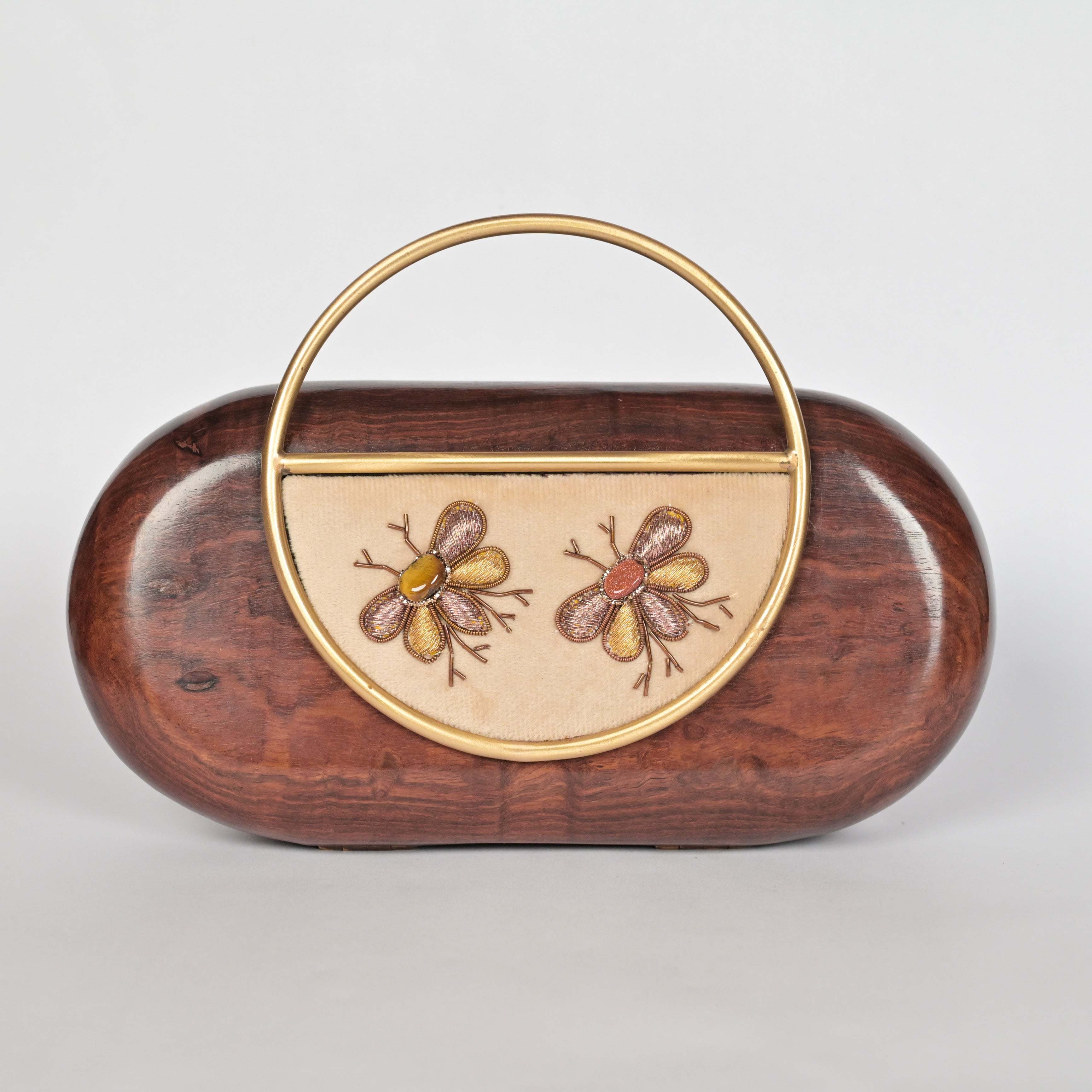 “Shahzaar” Wooden Clutch