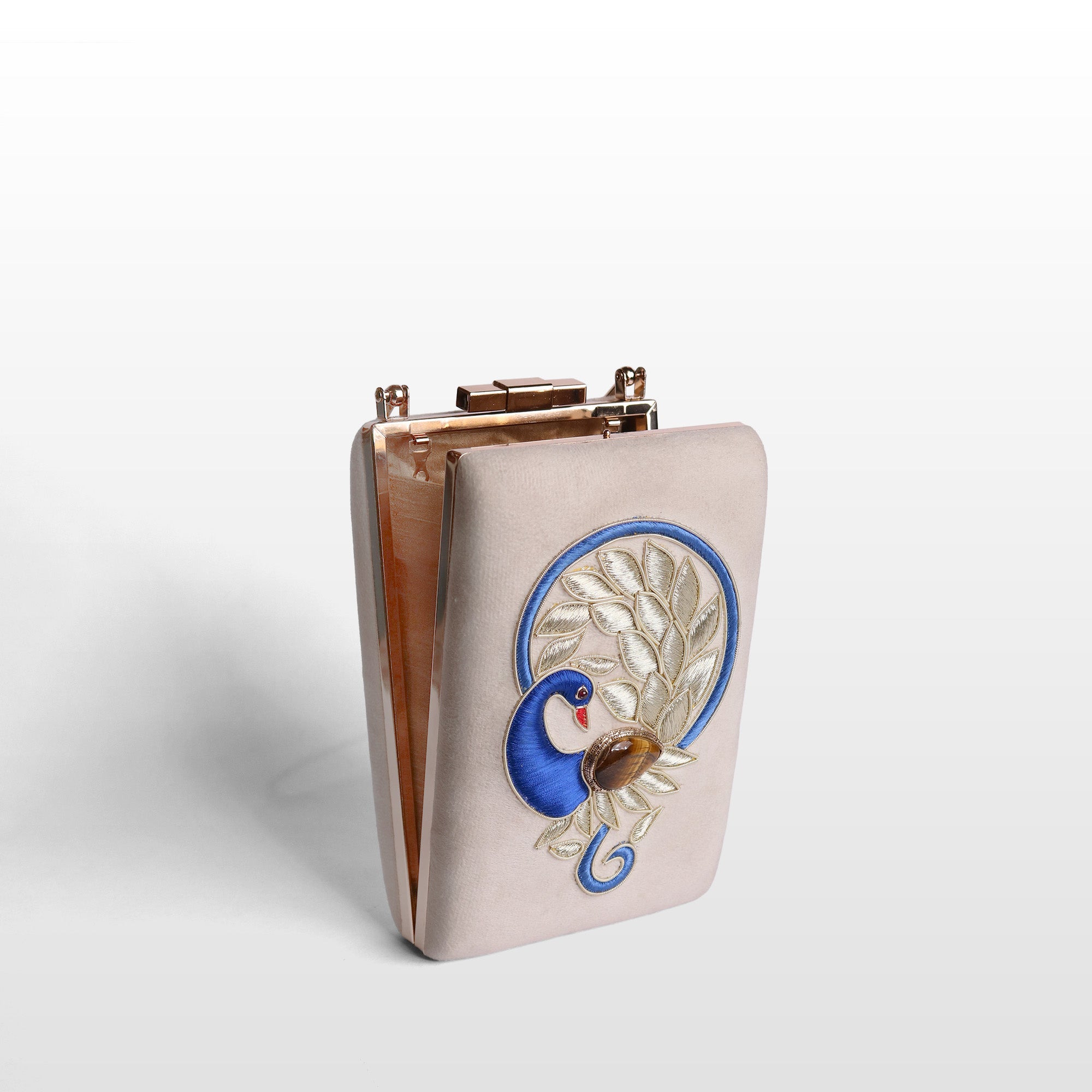 Noor-e-Mor Velvet Clutch