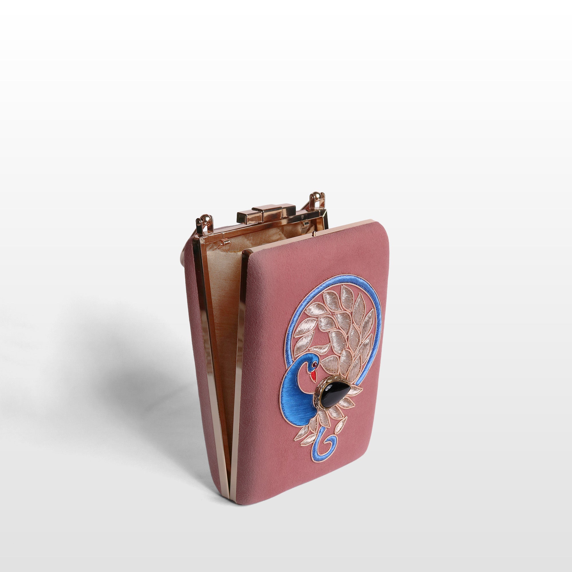 Noor-e-Mor Velvet Clutch