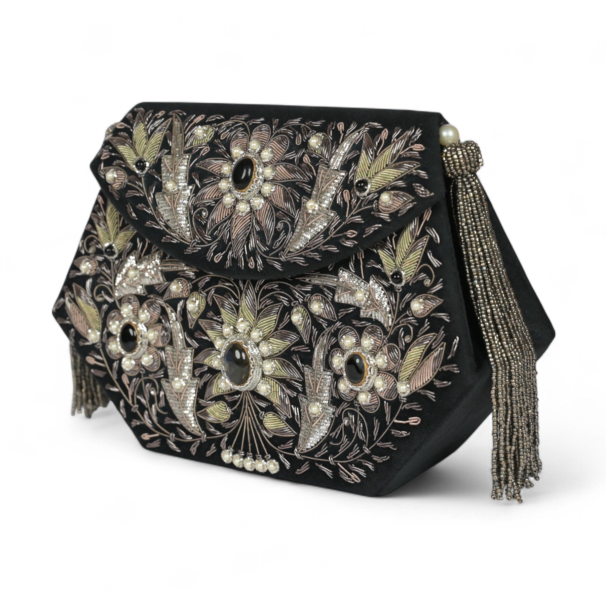Bloom Zardosi Handbag