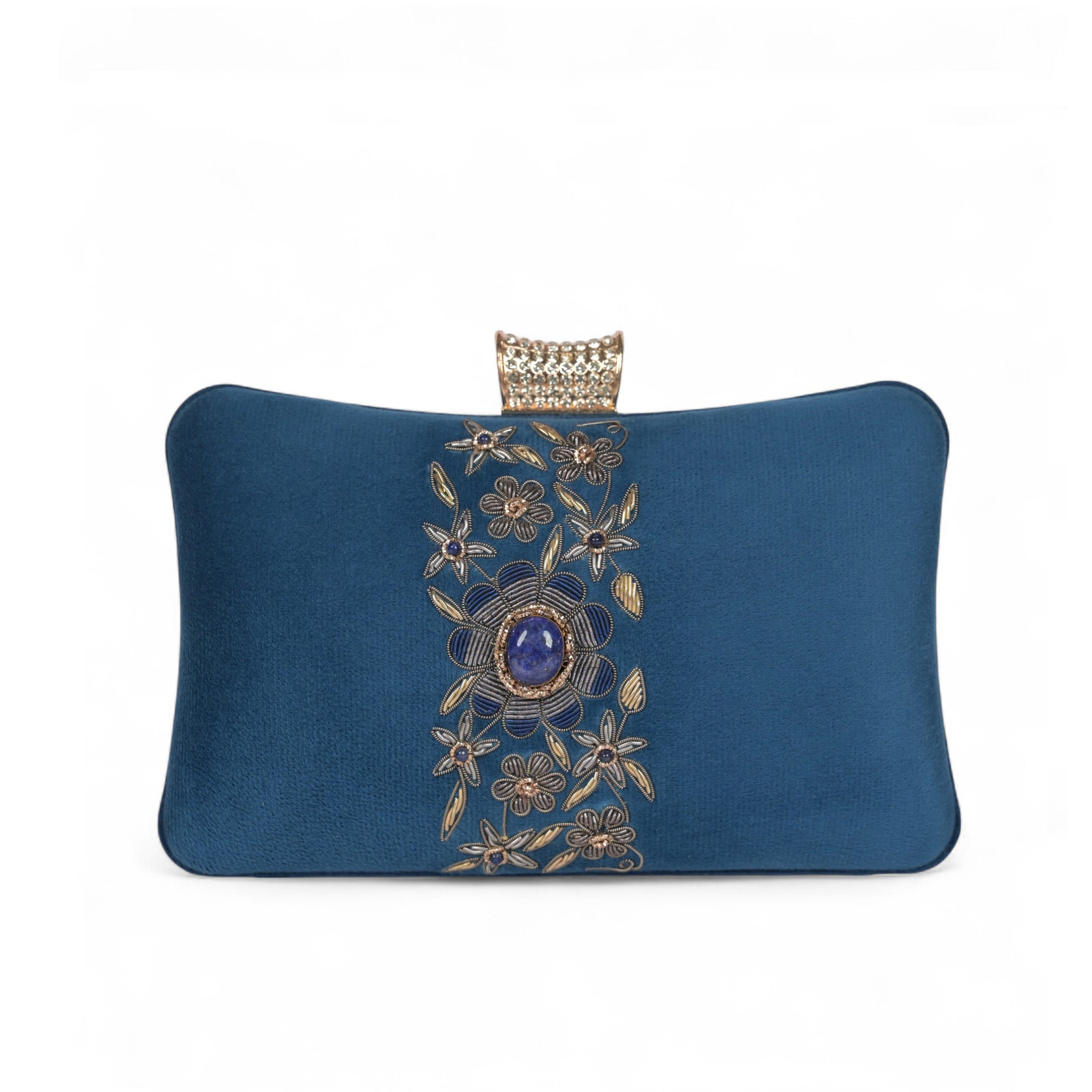 Petal Luxe Velvet Wrapped Clutch