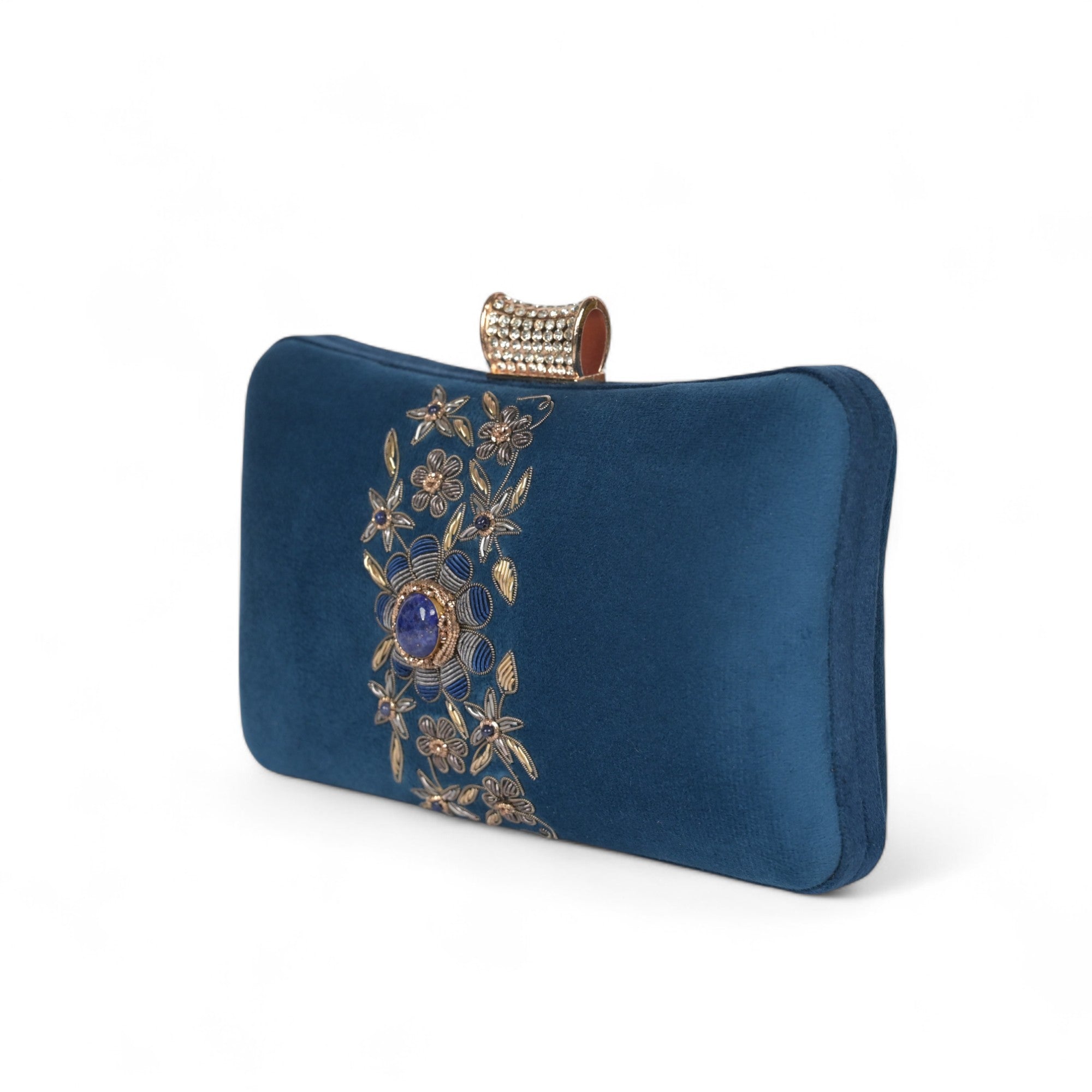 Petal Luxe Velvet Wrapped Clutch