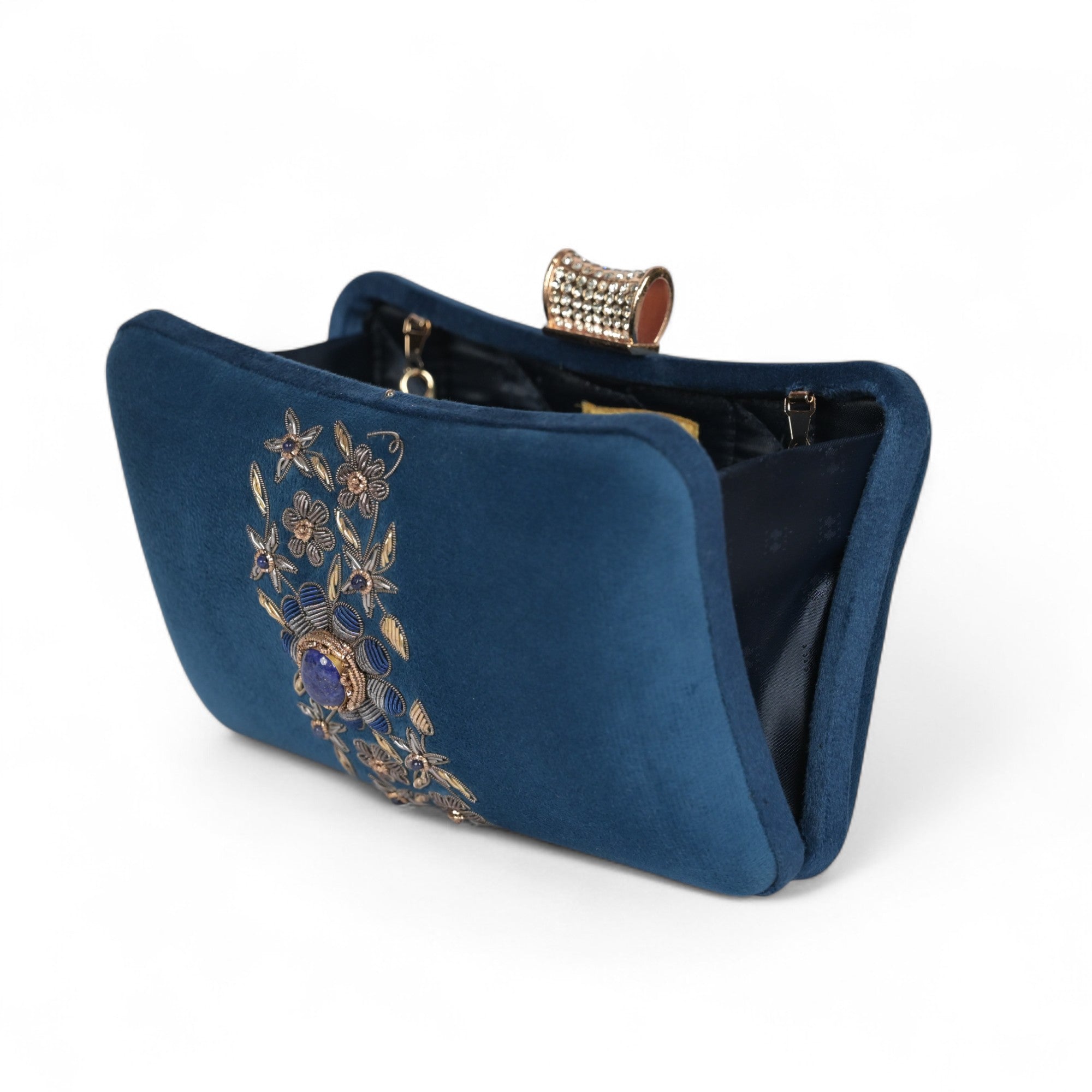 Petal Luxe Velvet Wrapped Clutch