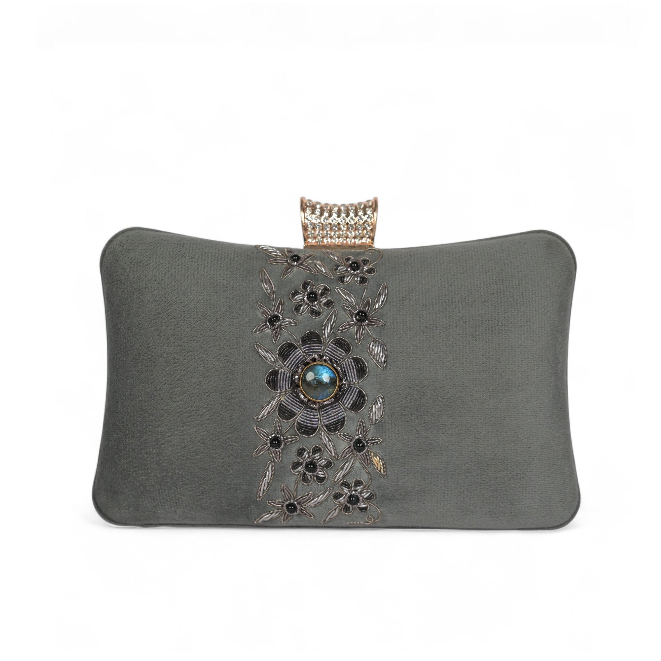 Petal Luxe Velvet Wrapped Clutch