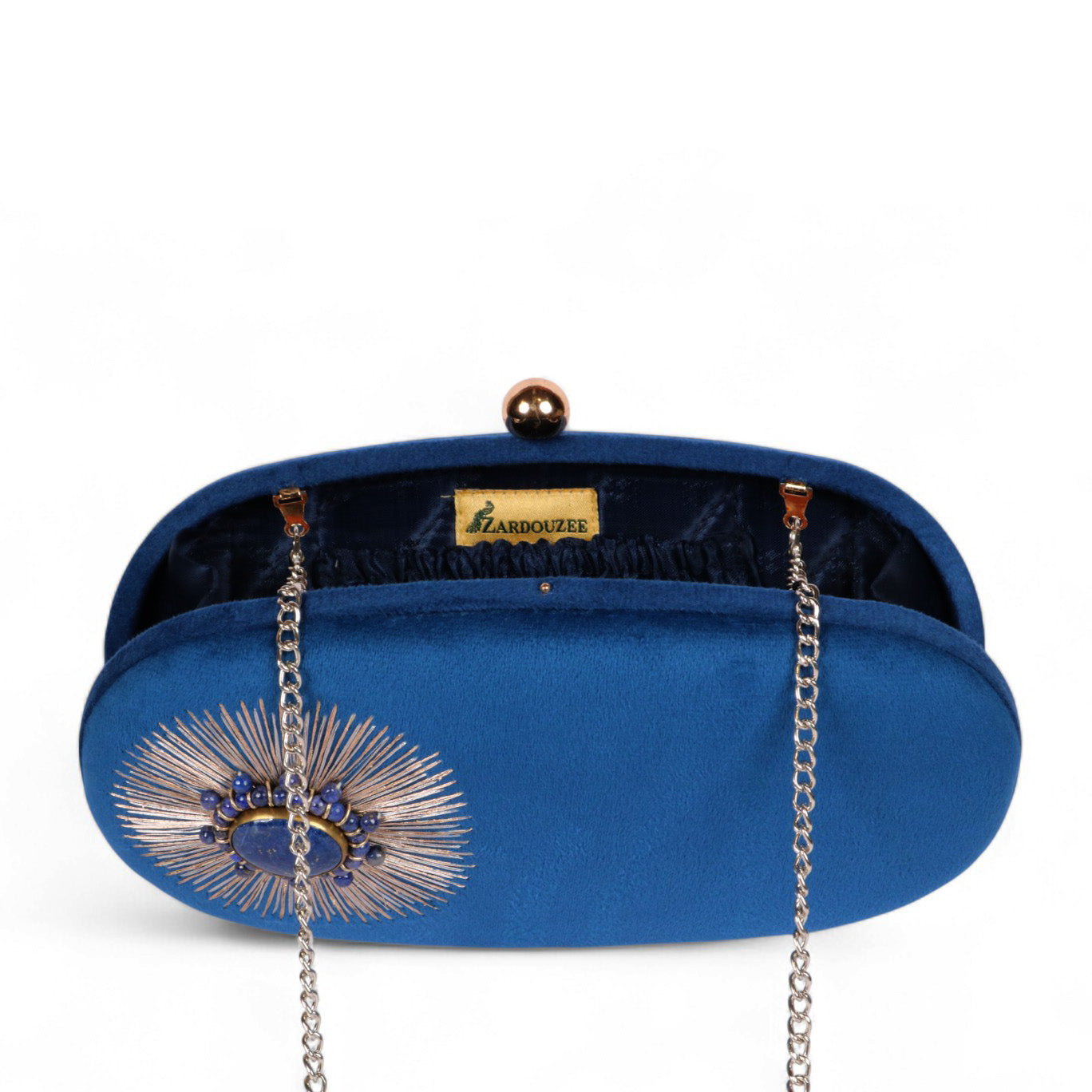 Siyah Noor – Royal Embroidered Velvet Clutch