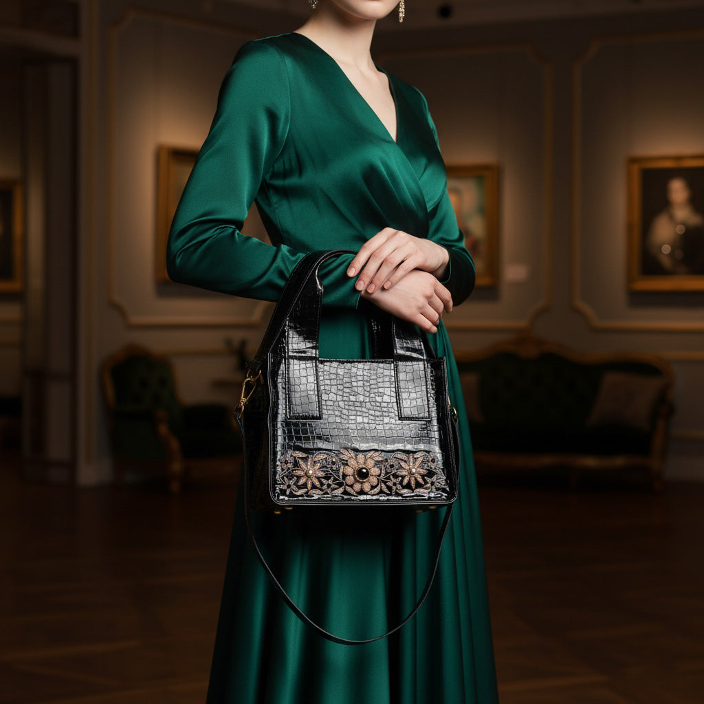 Garden of Gold Leatherite Tote