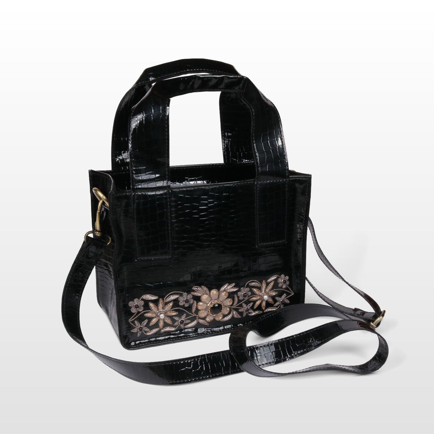 Garden of Gold Leatherite Tote