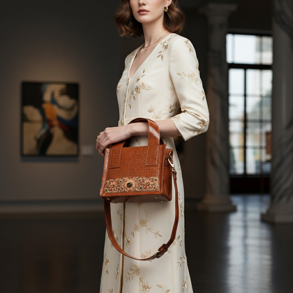 Garden of Gold Leatherite Tote