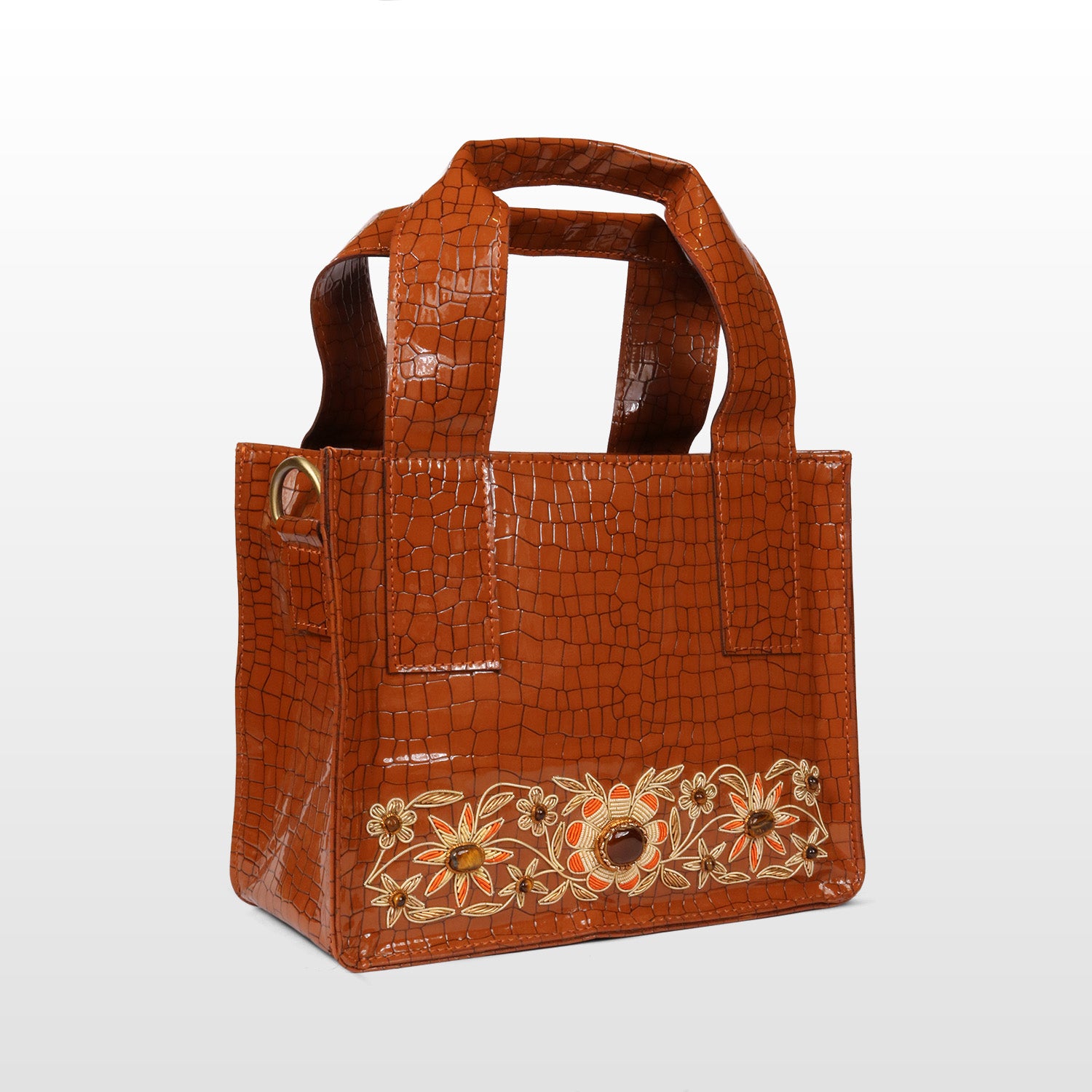 Garden of Gold Leatherite Tote
