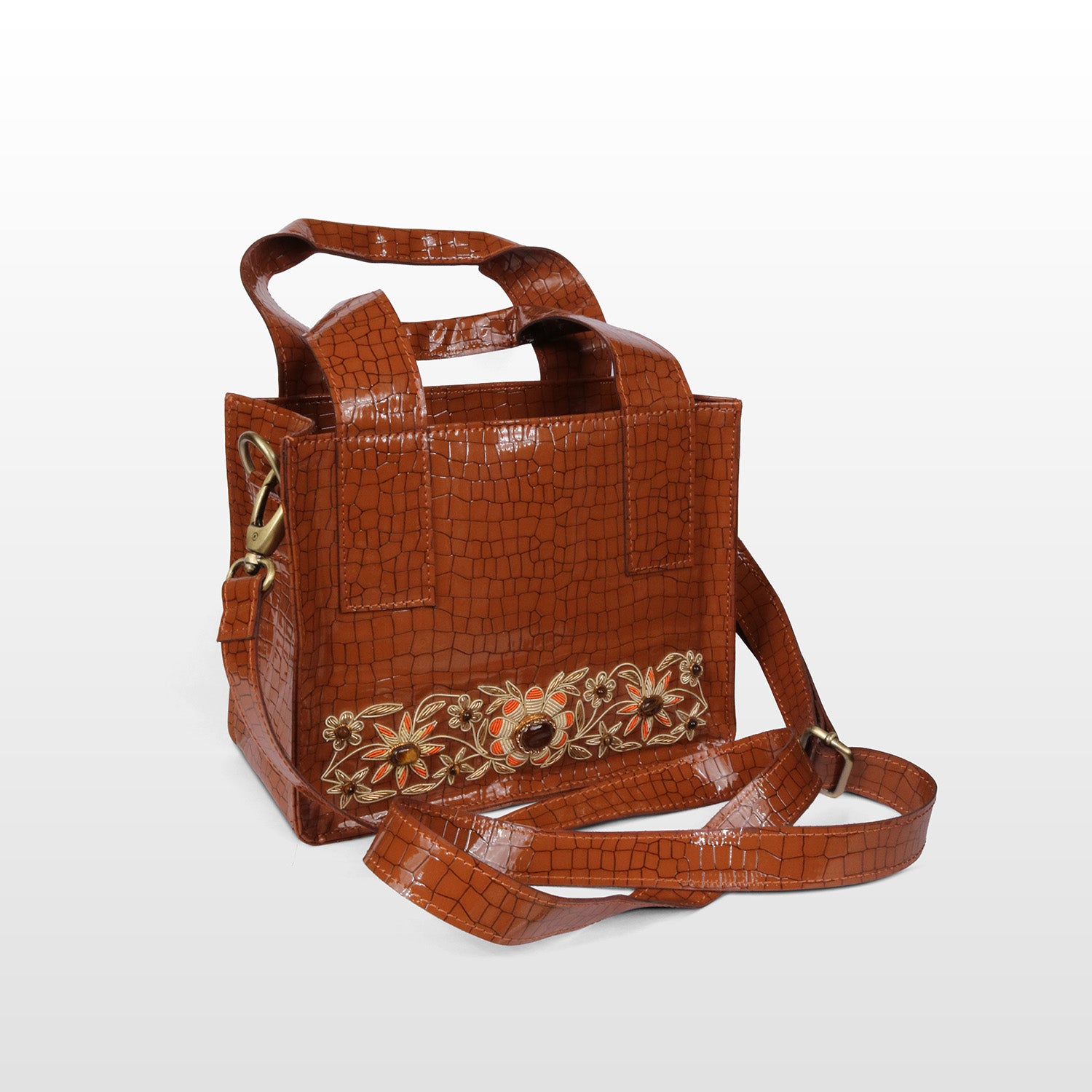 Garden of Gold Leatherite Tote