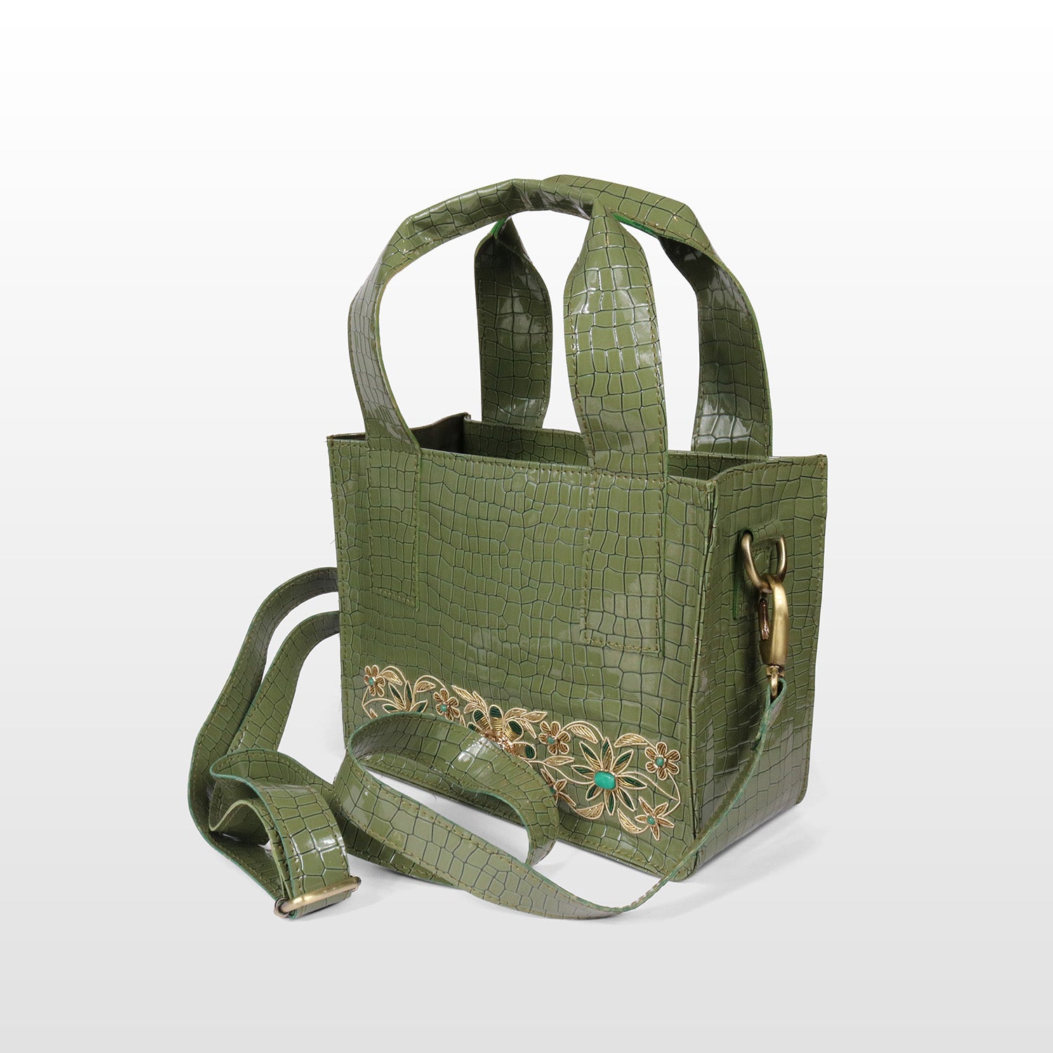 Garden of Gold Leatherite Tote