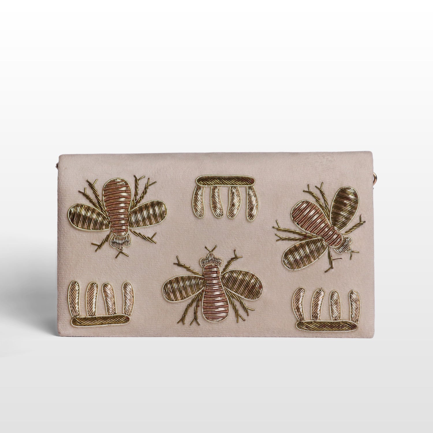 Imperial Velvet Zardozi Bug Bag