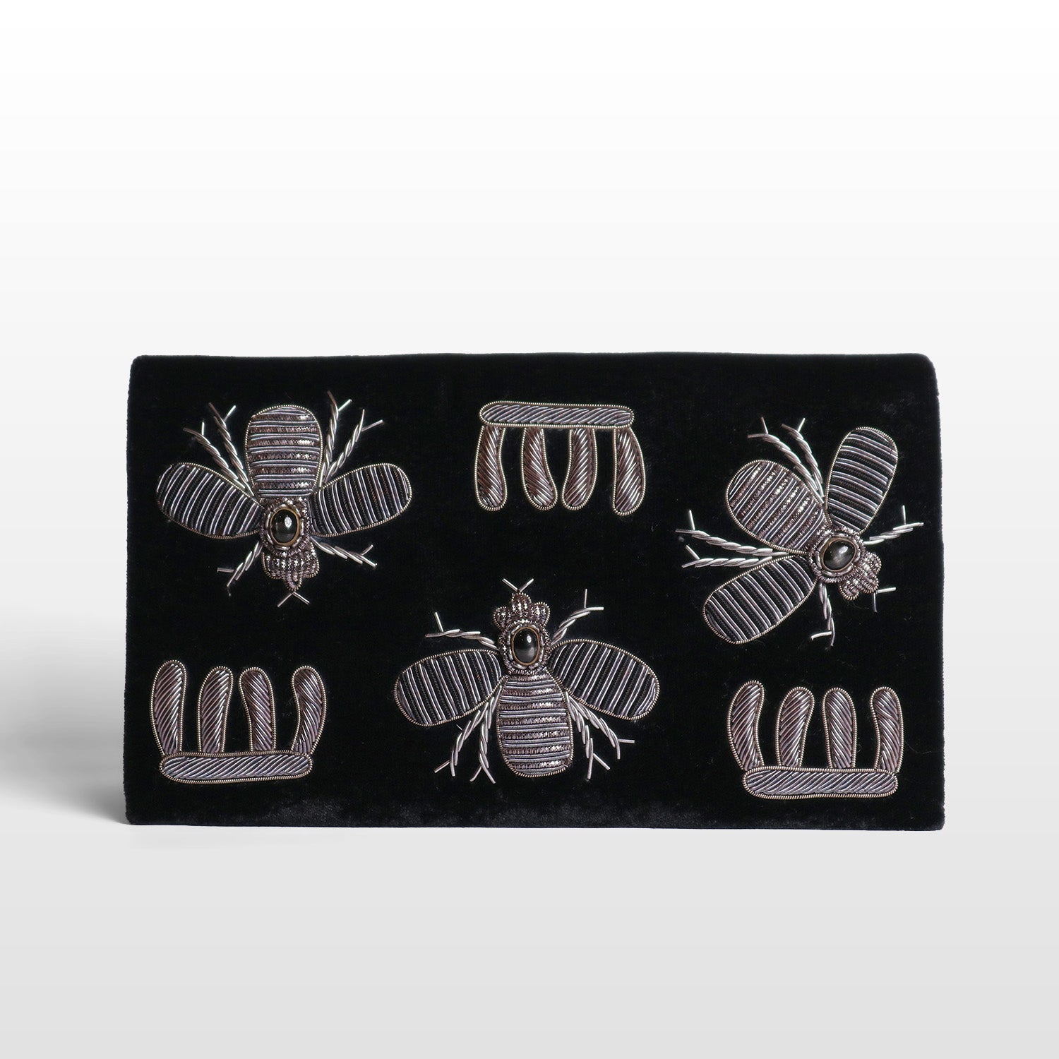 Imperial Velvet Zardozi Bug Bag