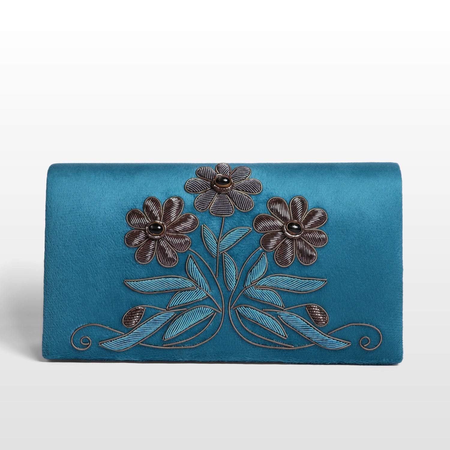 Luxe Gem-Embroidered Velvet Sling