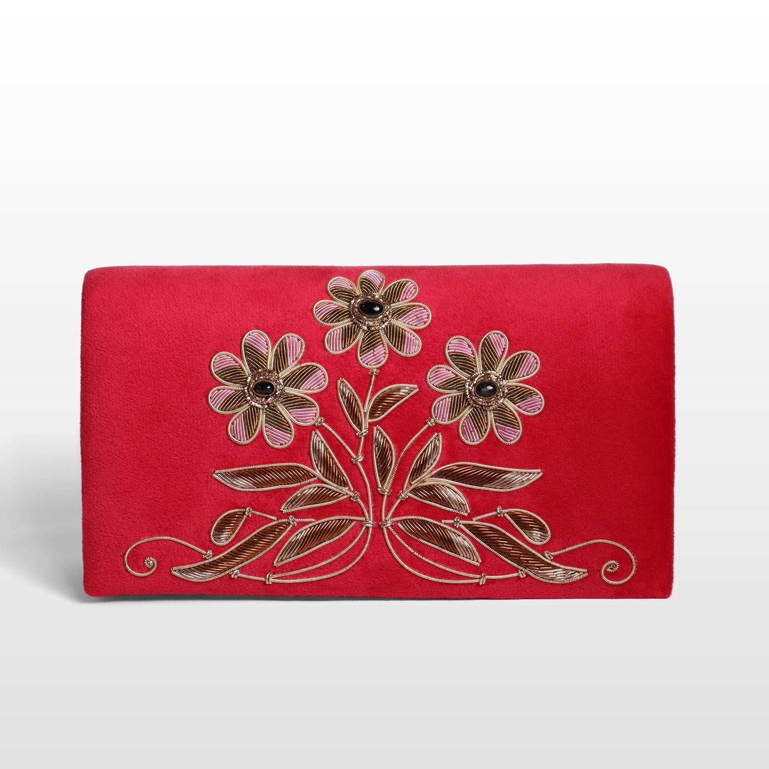 Luxe Gem-Embroidered Velvet Sling