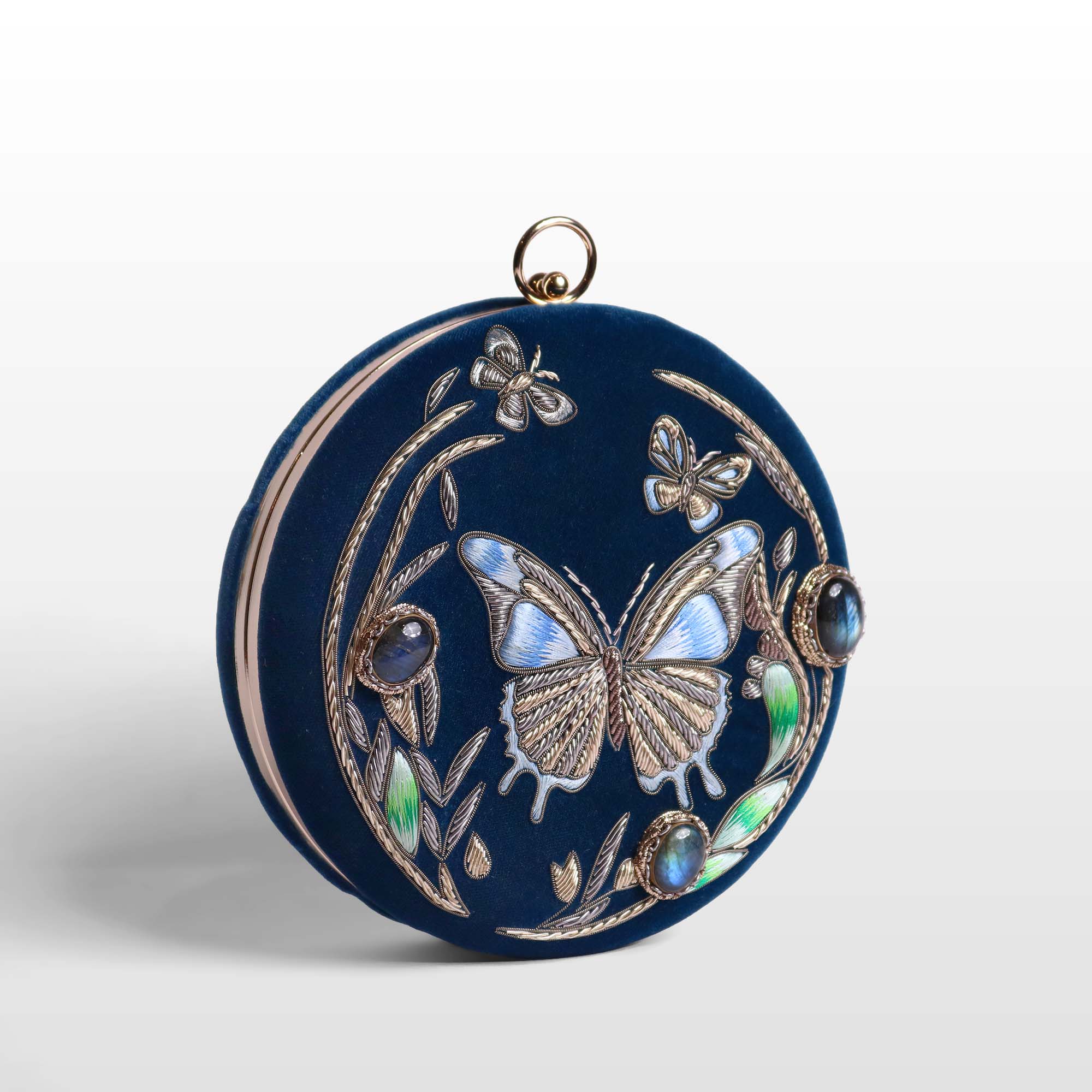 Lyra Butterfly Gemstone Clutch