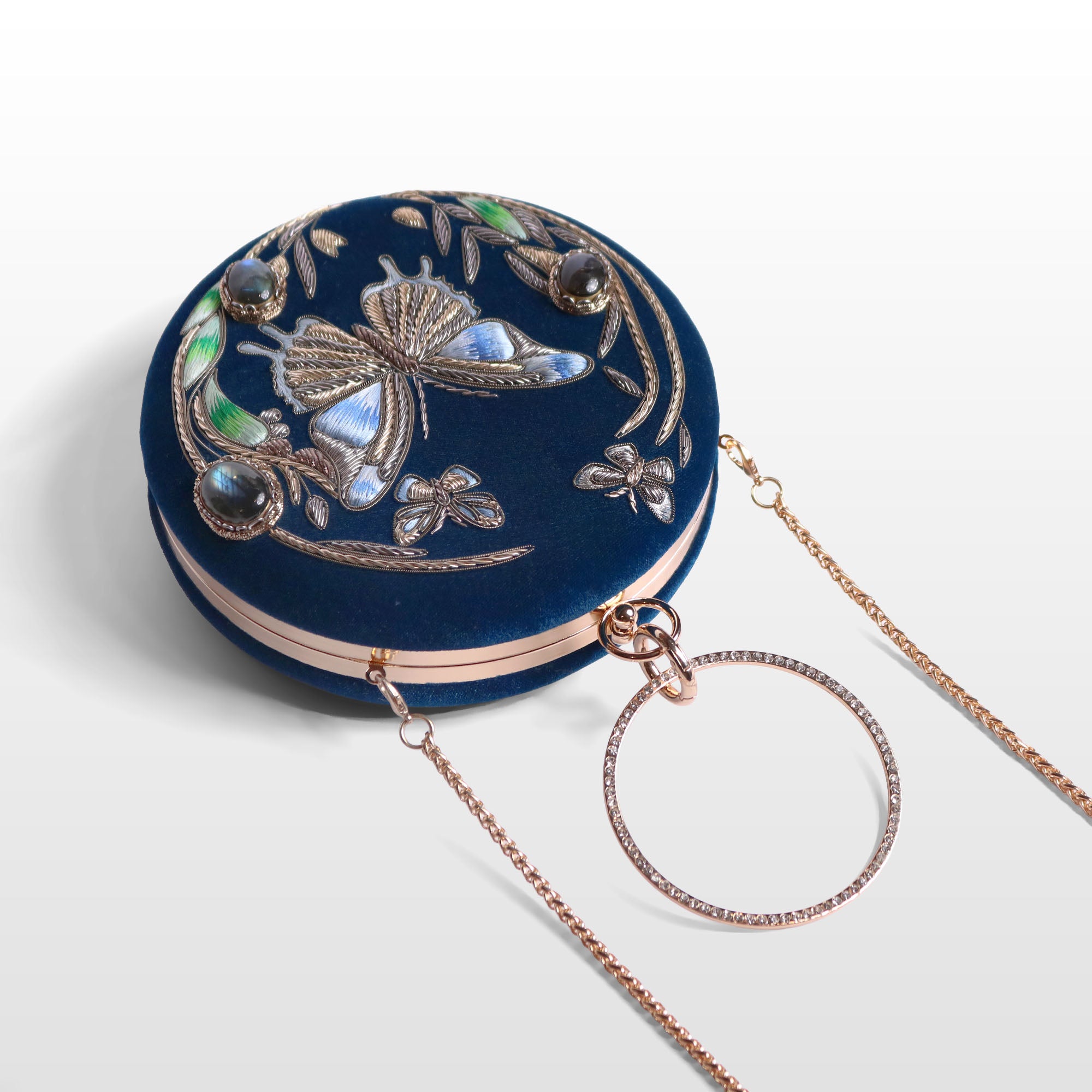 Lyra Butterfly Gemstone Clutch