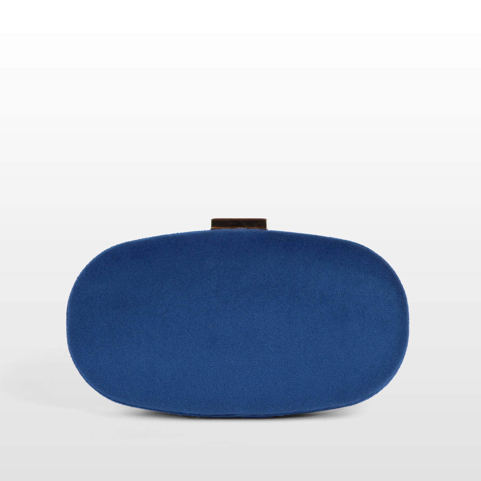 Velvet Rosette Oval Evening Bag