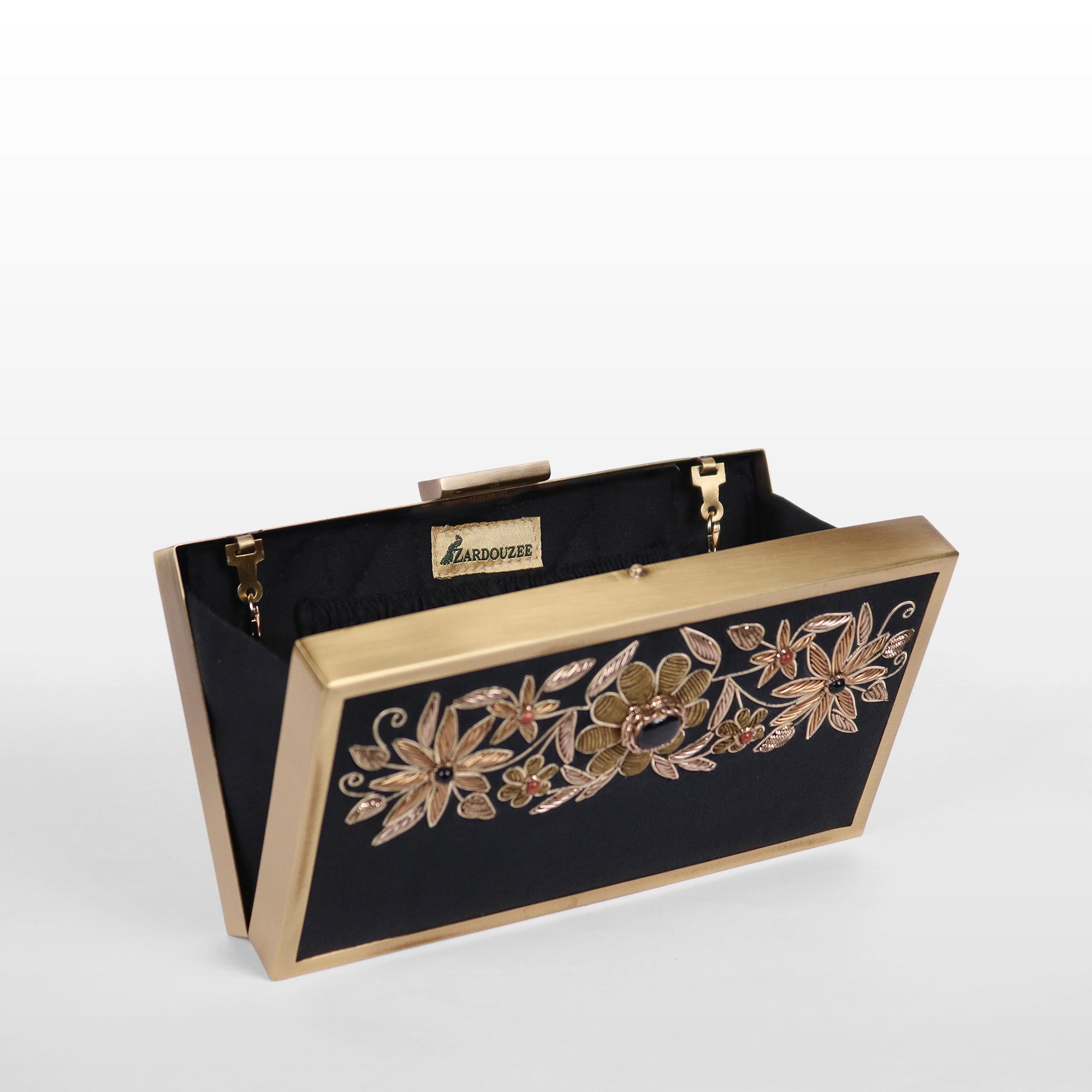 Bloom & Brass Evening Clutch