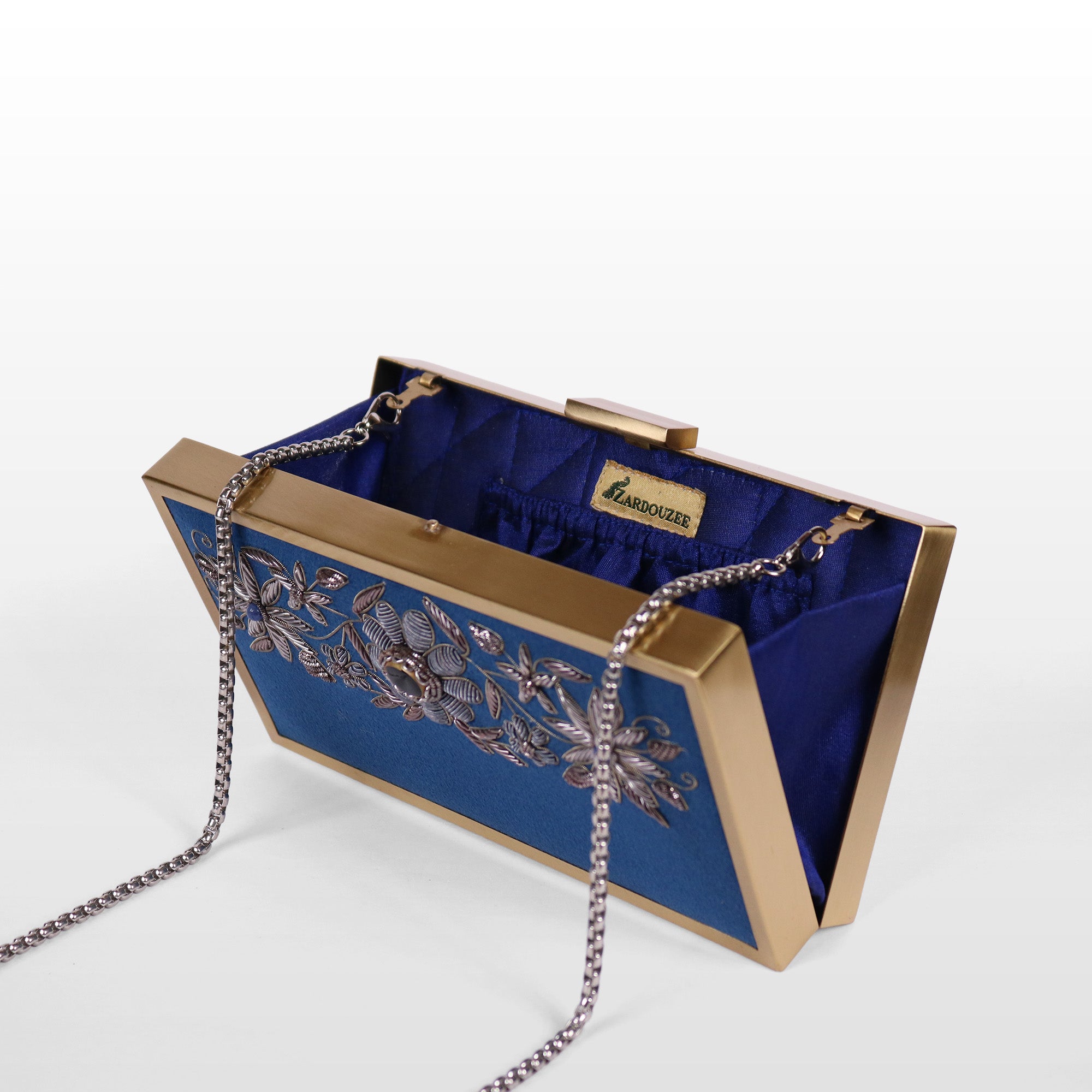 Bloom & Brass Evening Clutch