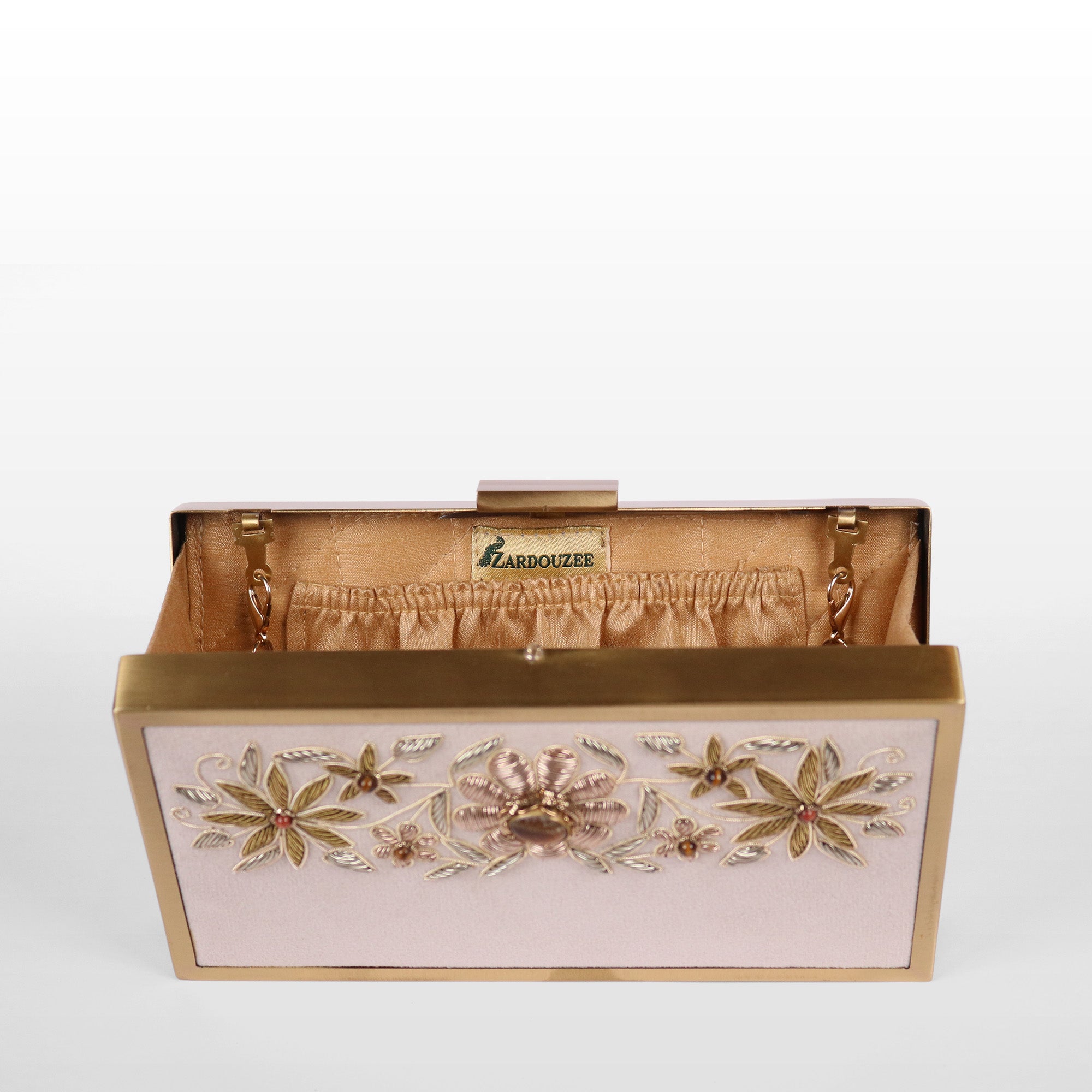 Bloom & Brass Evening Clutch