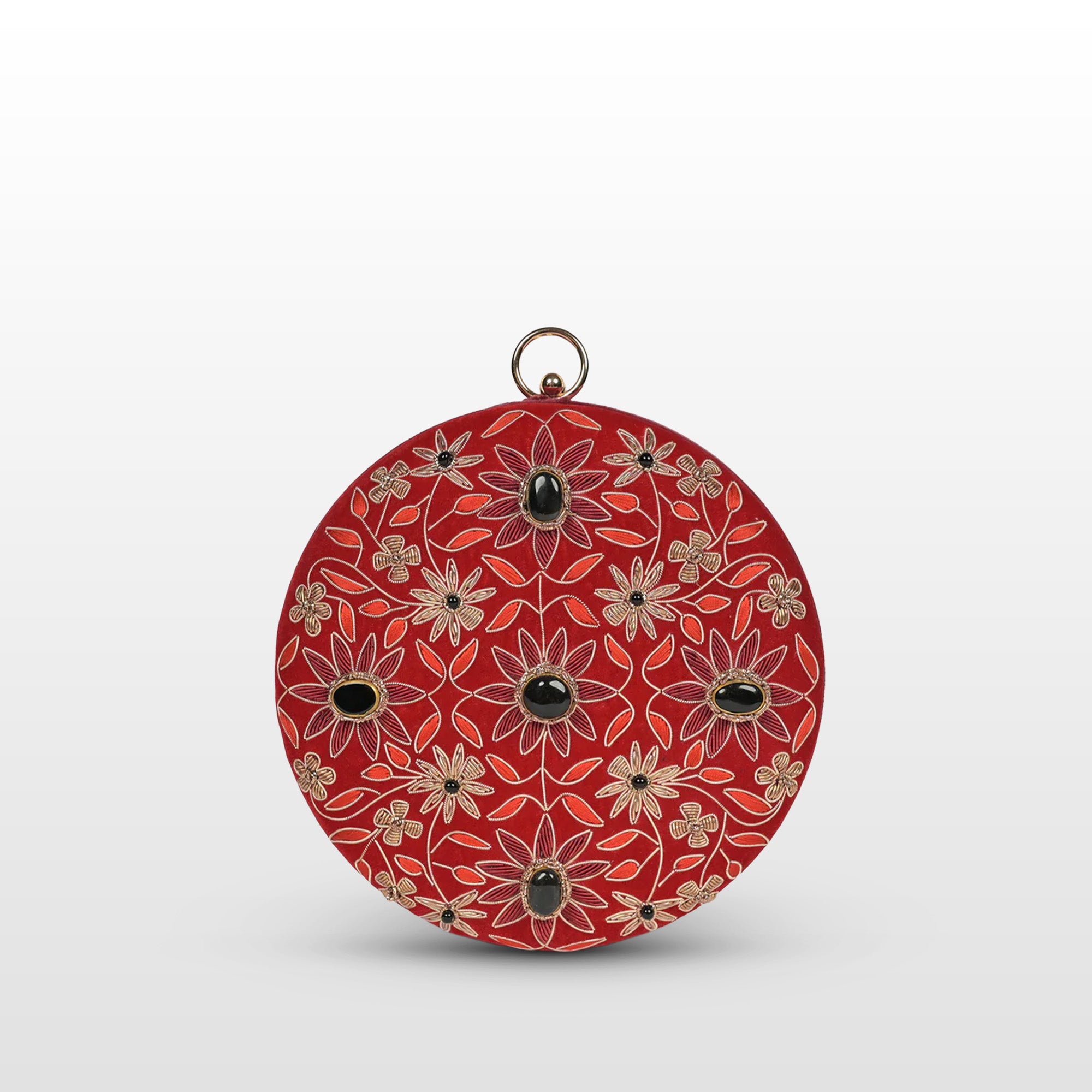 Regal Bloom Round Clutch