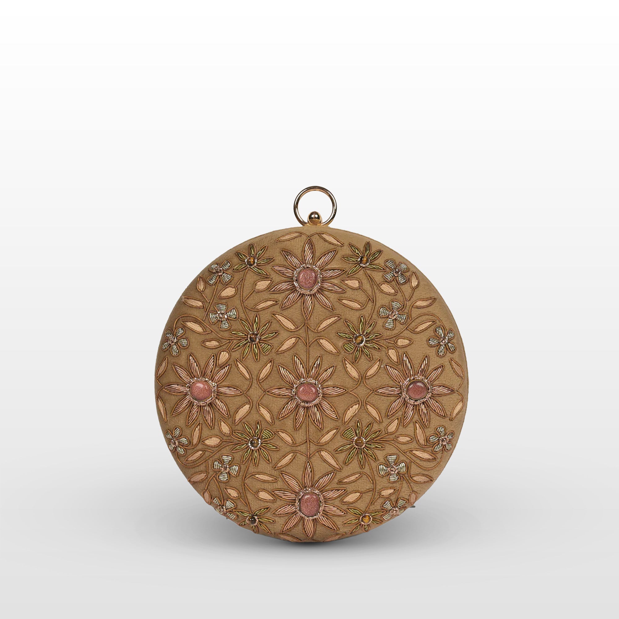 Regal Bloom Round Clutch