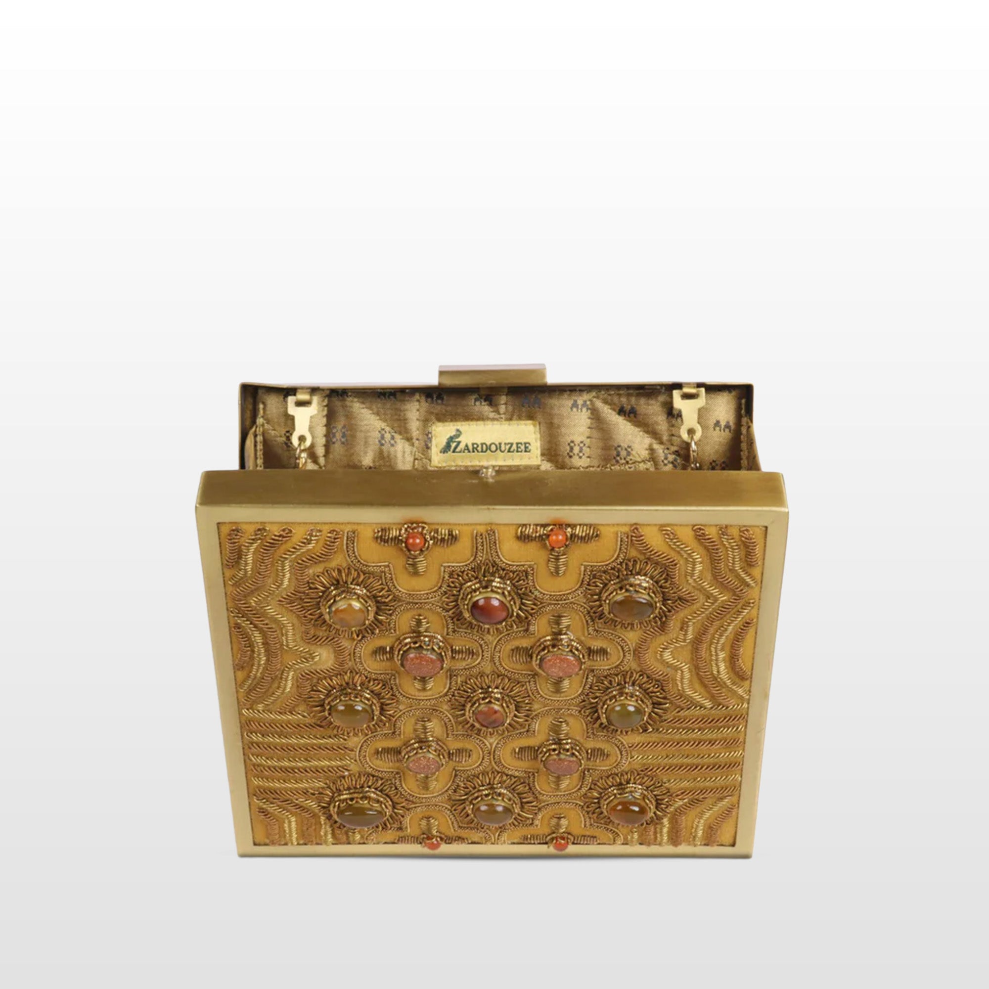 Zardosi Jewel Box Square Clutch