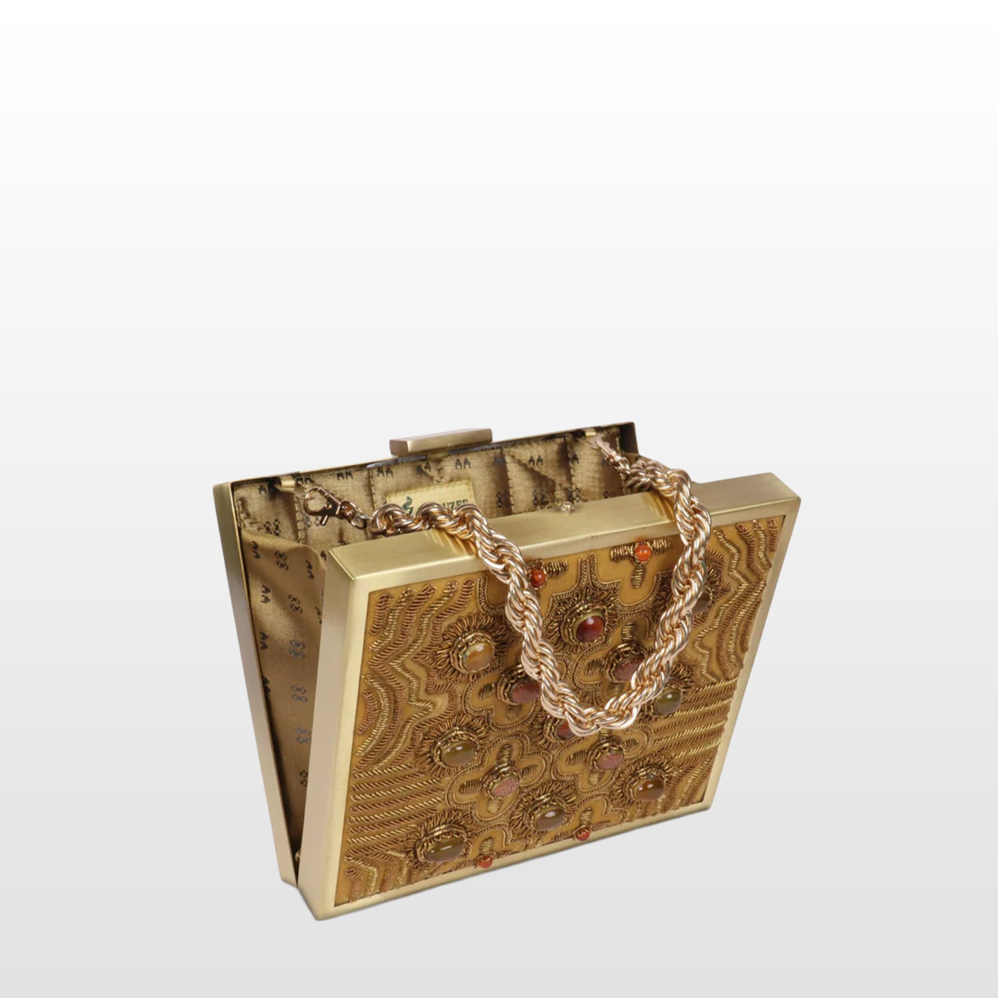 Zardosi Jewel Box Square Clutch