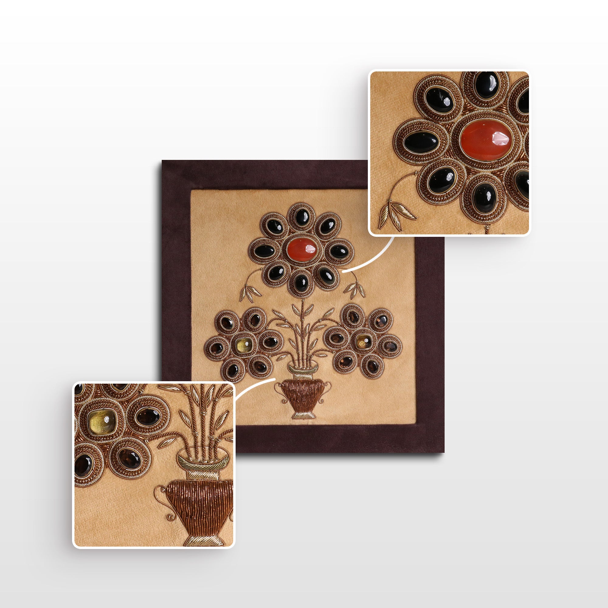 Brown & Antique Gold