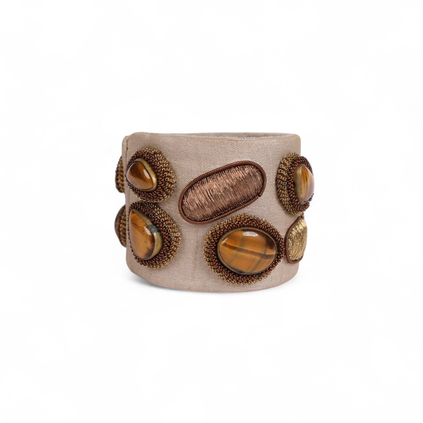 Glimmerline Tiger's Eye Silk Bracelet image 0