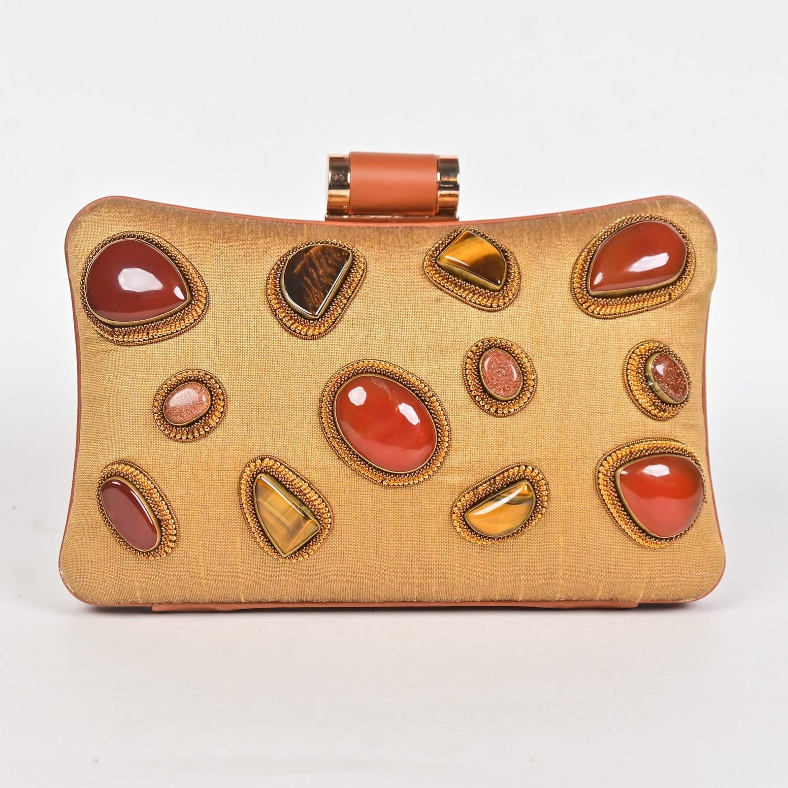 Golden Luxe Zari Embellished Handbag image 0