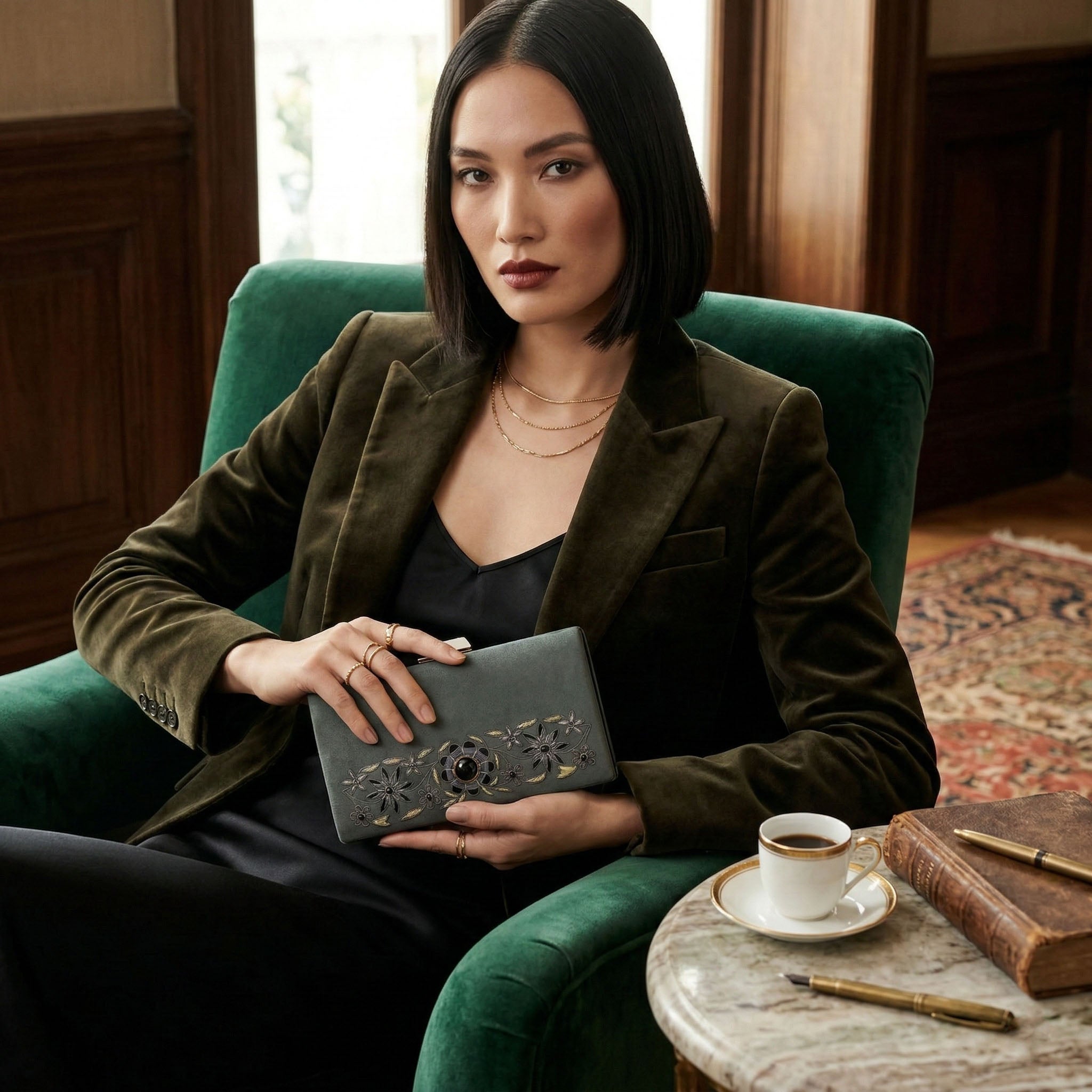 Petal Luxe Floral Embrace Handbag