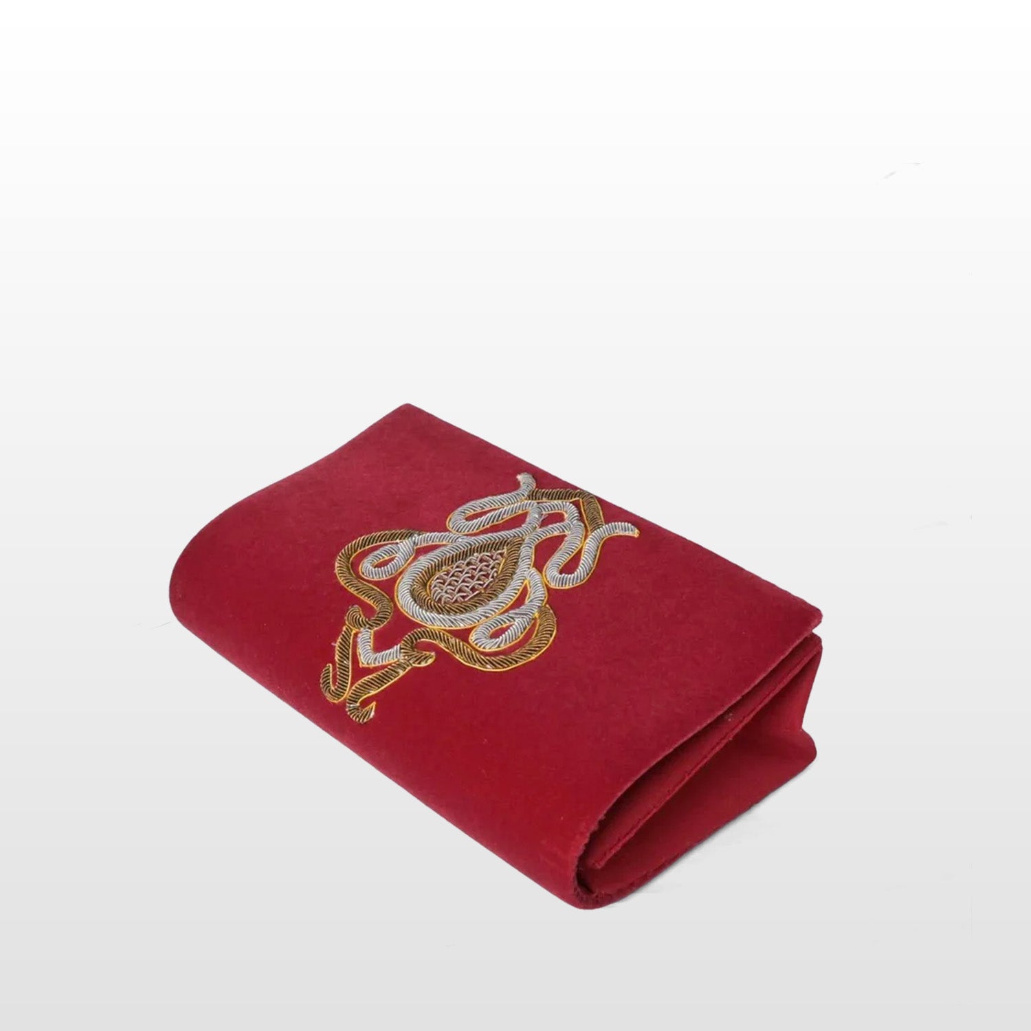 Maroon Velvet Handmade Crossbody Bag for Women, Handmade Shoulder Bag Embellished with Gemstone Emboidery