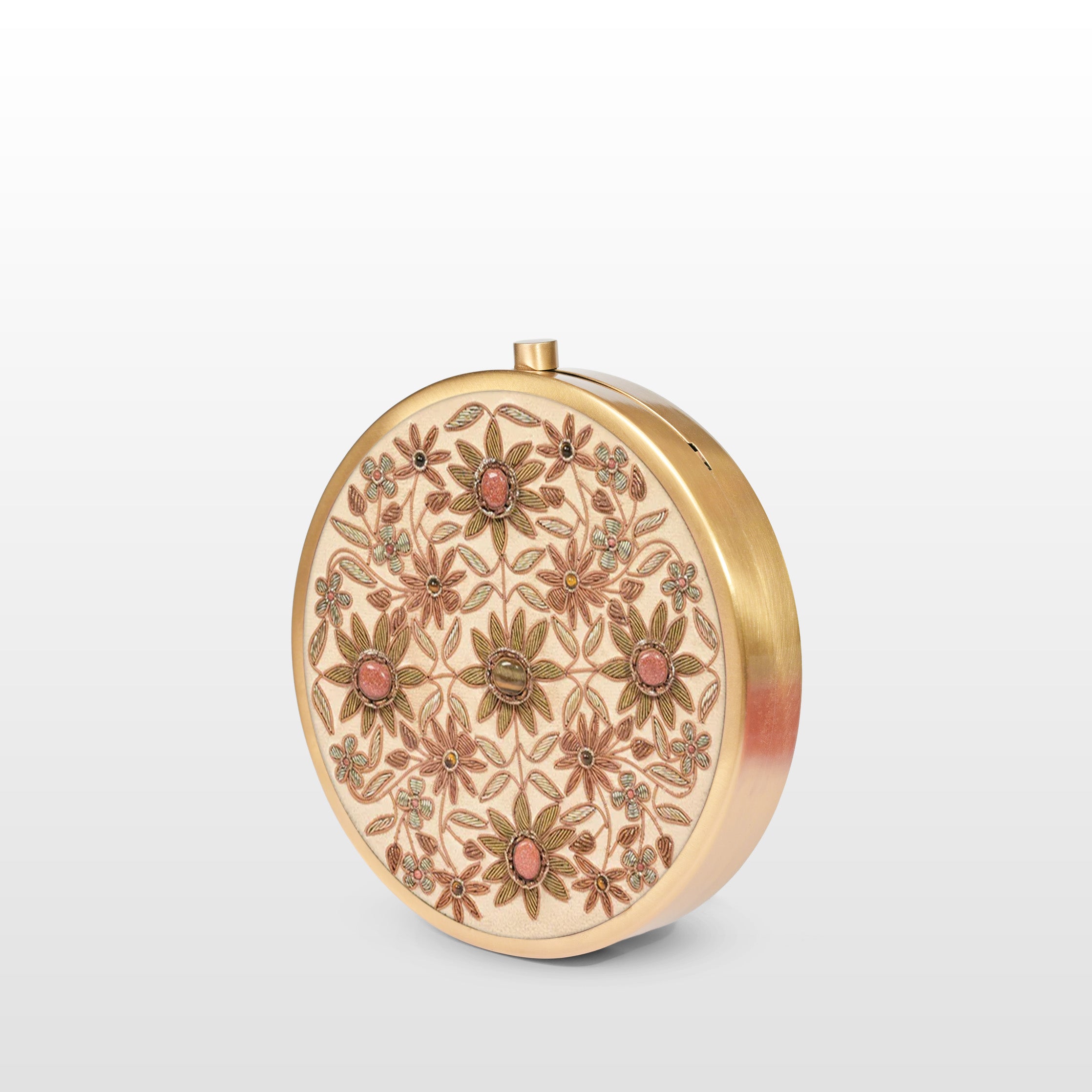 Mehrunisa – Regal Zardosi Round Clutch