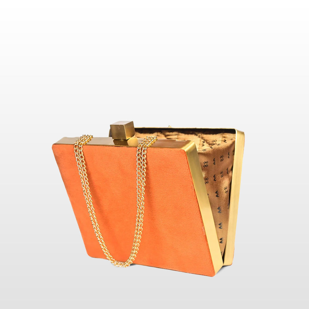 Ember Glow Zardozi Gemstone Handbag