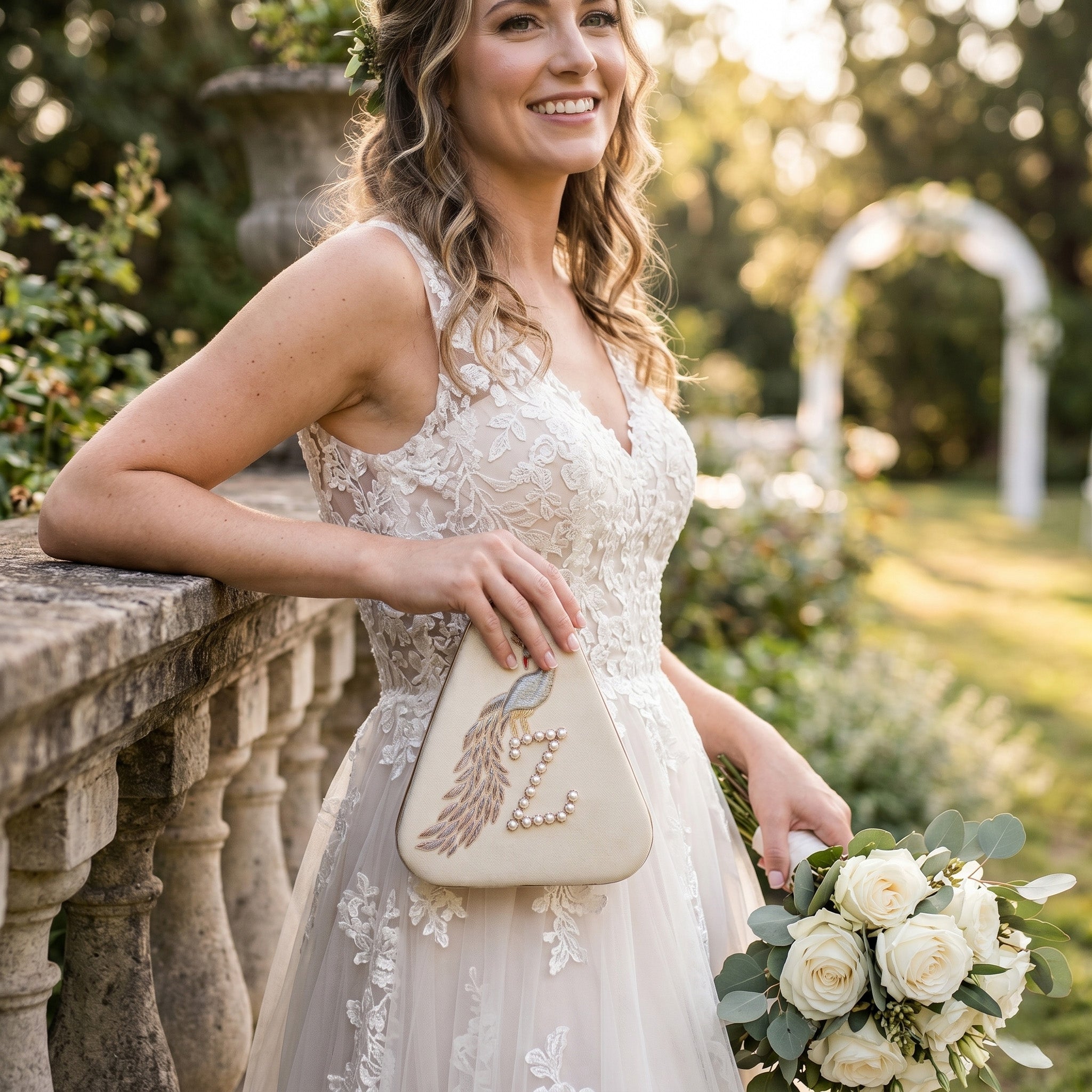 Twilight Plume Black Zardouzee Clutch