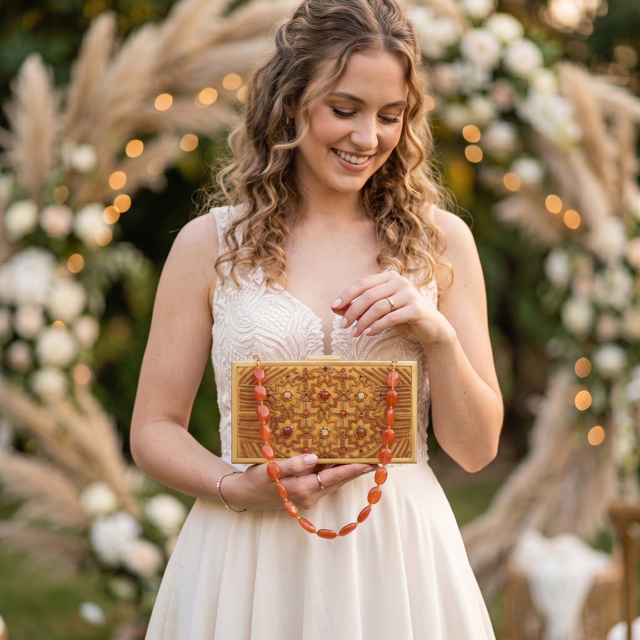 Glimmer & Grandeur Velvet Clutch